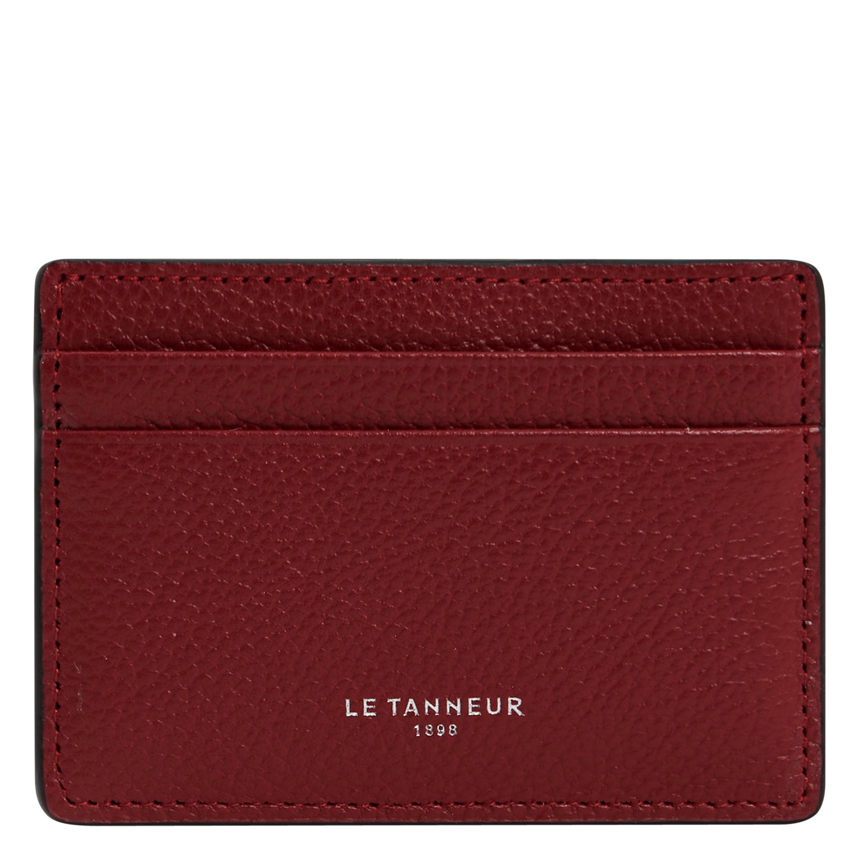 - 100% leer, - 6 kaarthoudersplitten, - 1 centrale zak, - Afmetingen: L10 x H7 cm. LE TANNEUR