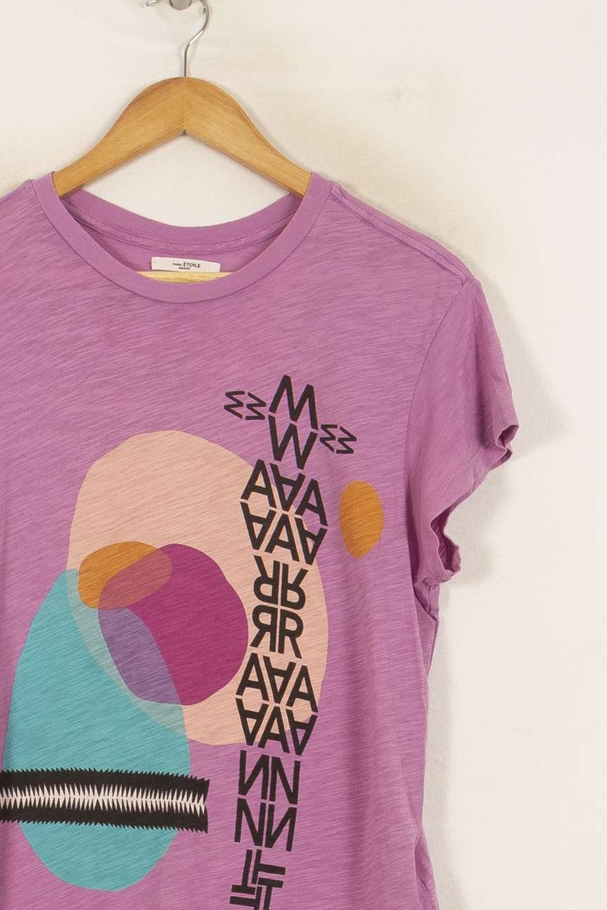 Tommy Badge T-shirt ISABEL MARANT ÉTOILE - SECONDE MAIN Purple