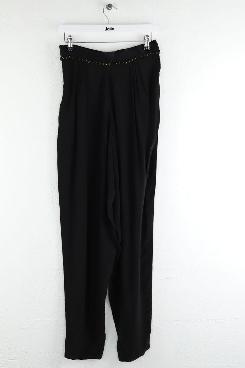 Silk trousers ANTIK BATIK - Seconde Main Black