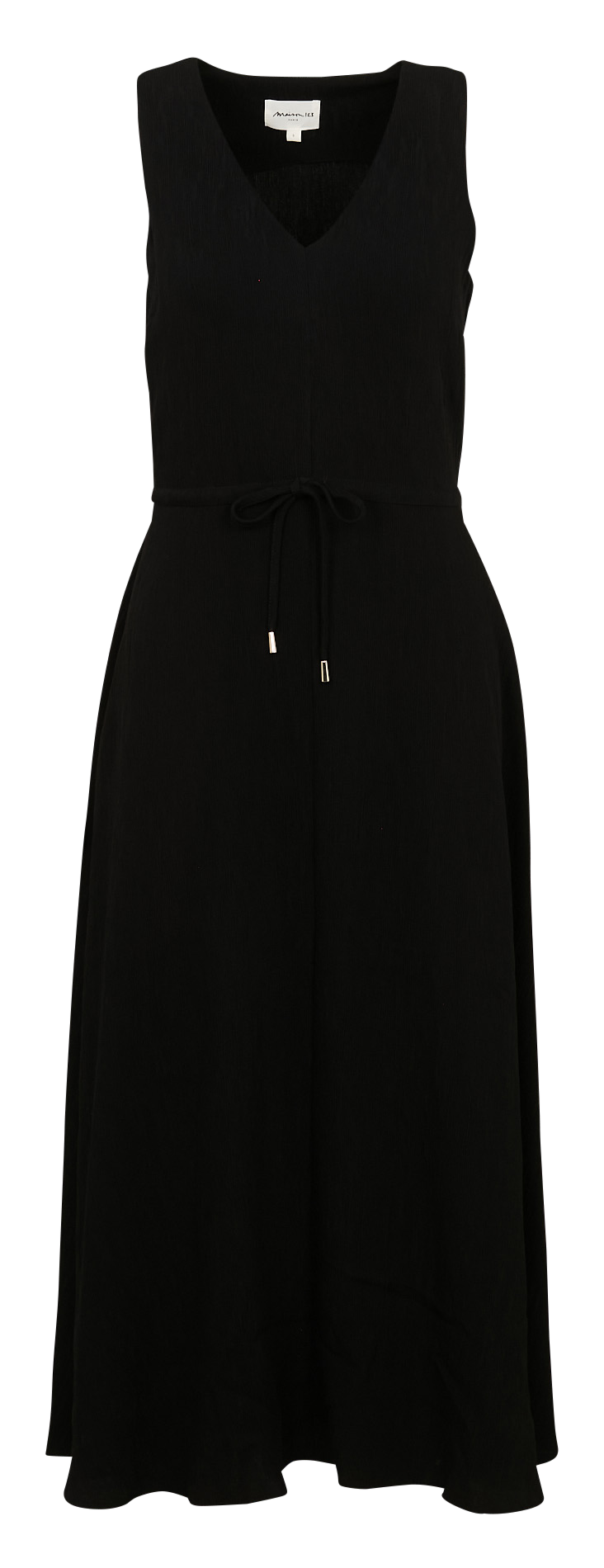Robe midi col v  MAISON 123 Noir