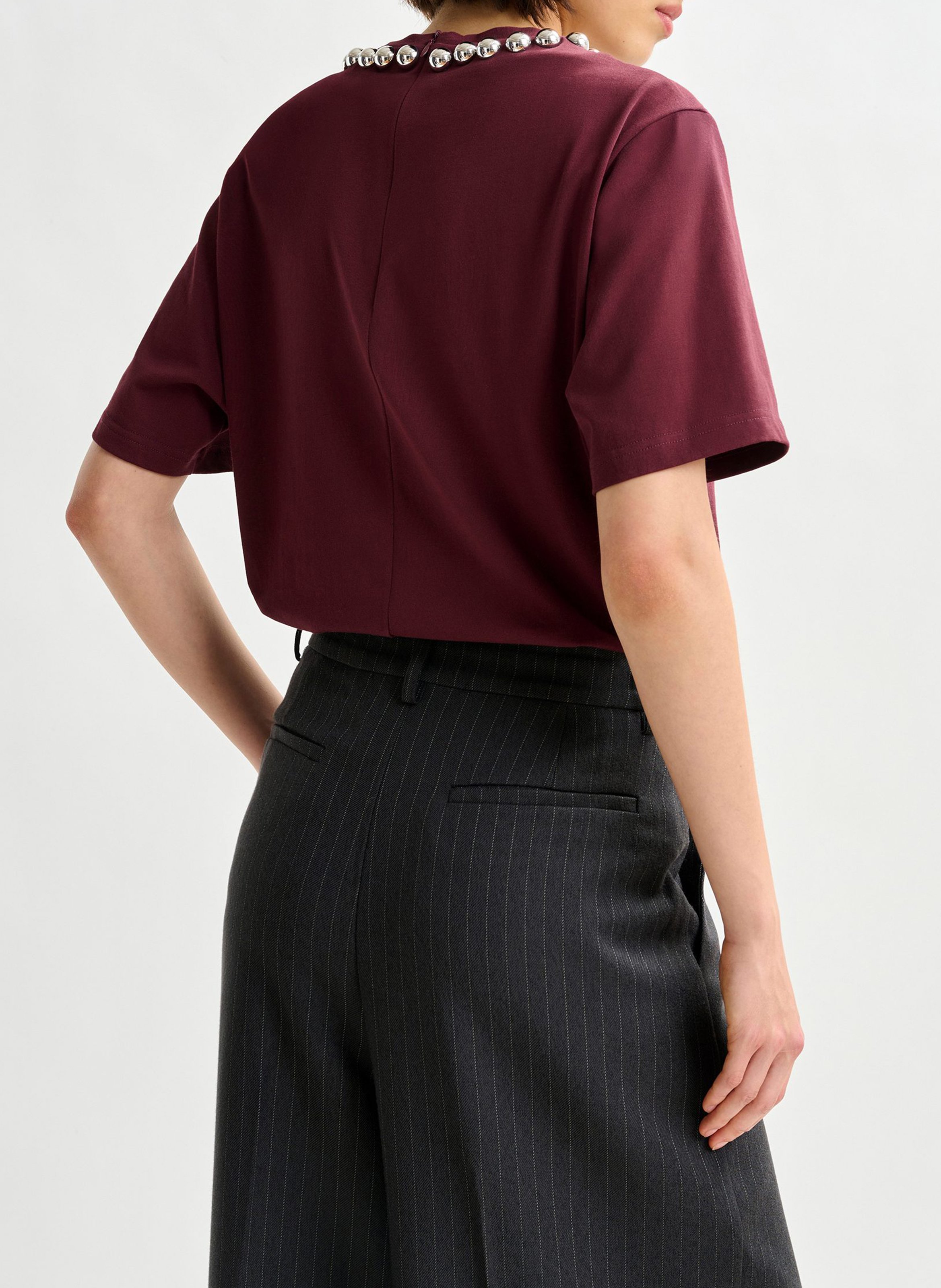 Top droit en coton ESSENTIEL ANTWERP Rouge