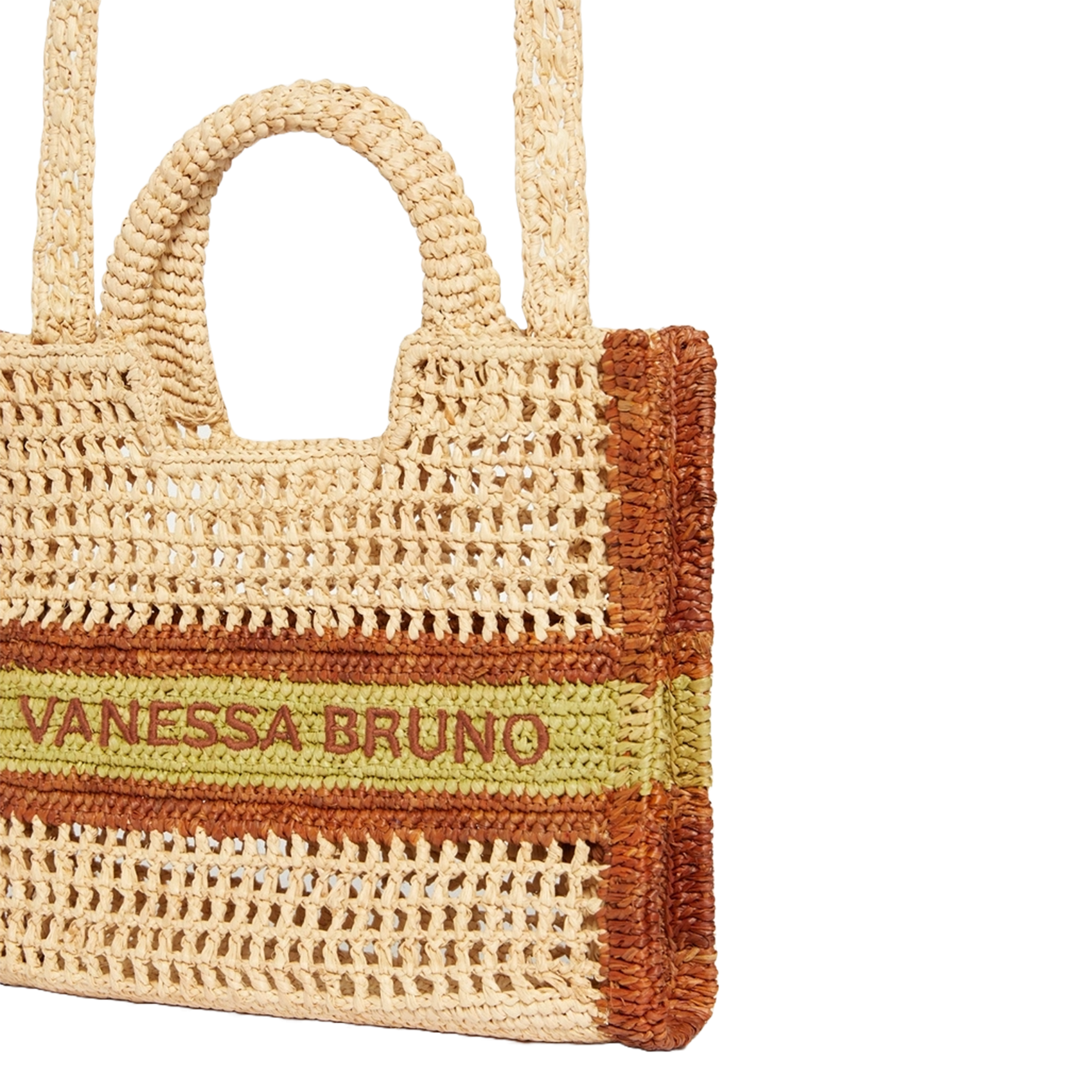 Boodschappenmand van raffia VANESSA BRUNO Veelkleurig