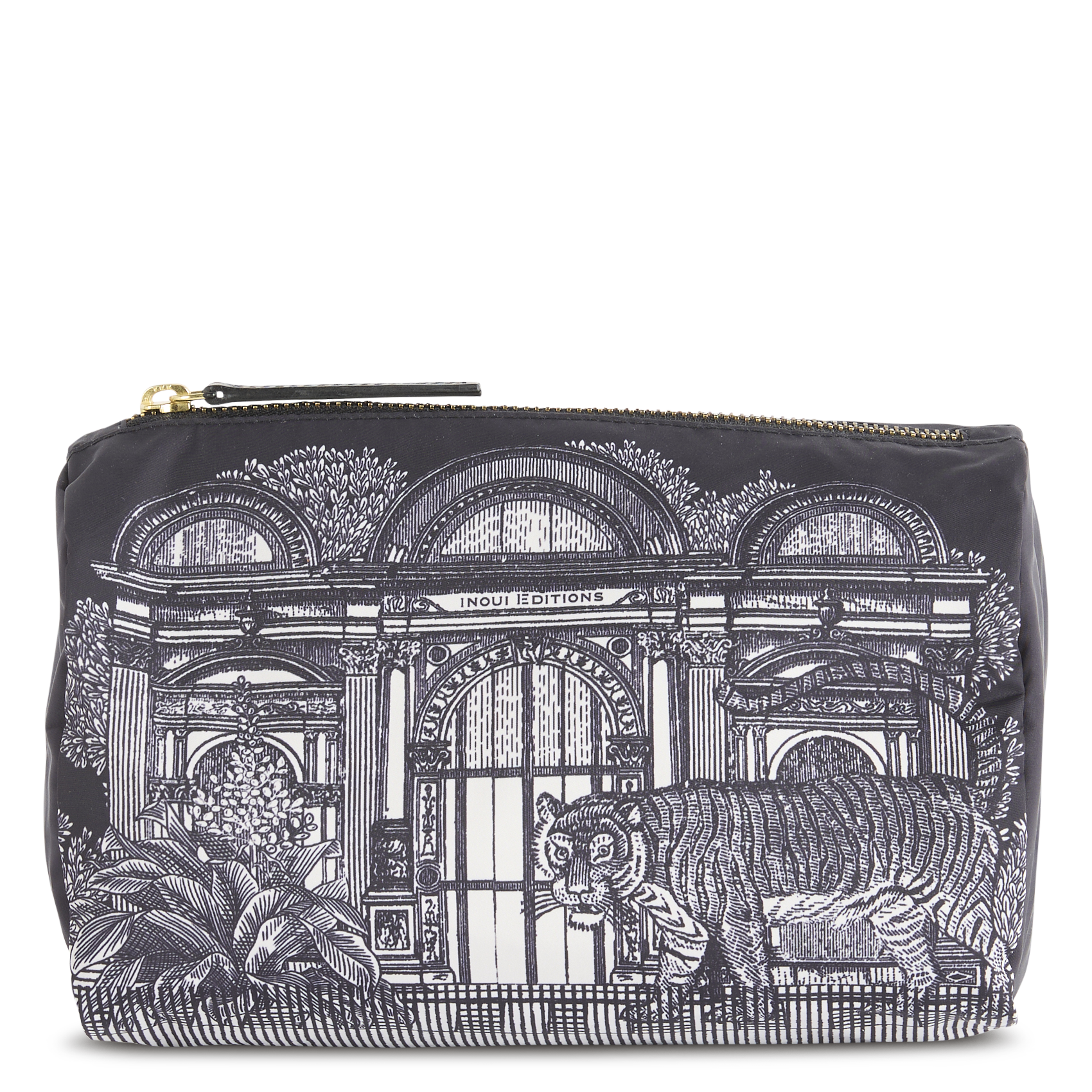 Clutch mit Print INOUI EDITIONS Schwarz