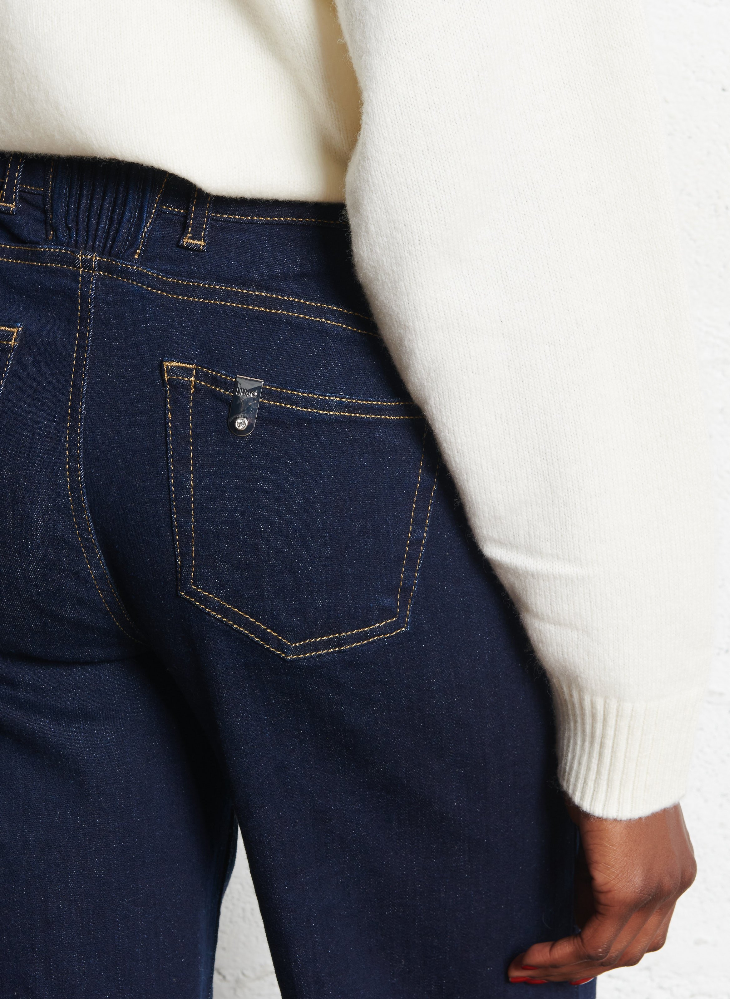 Farbige Straight Cut Jeans mit 5 Taschen LIU JO Blau