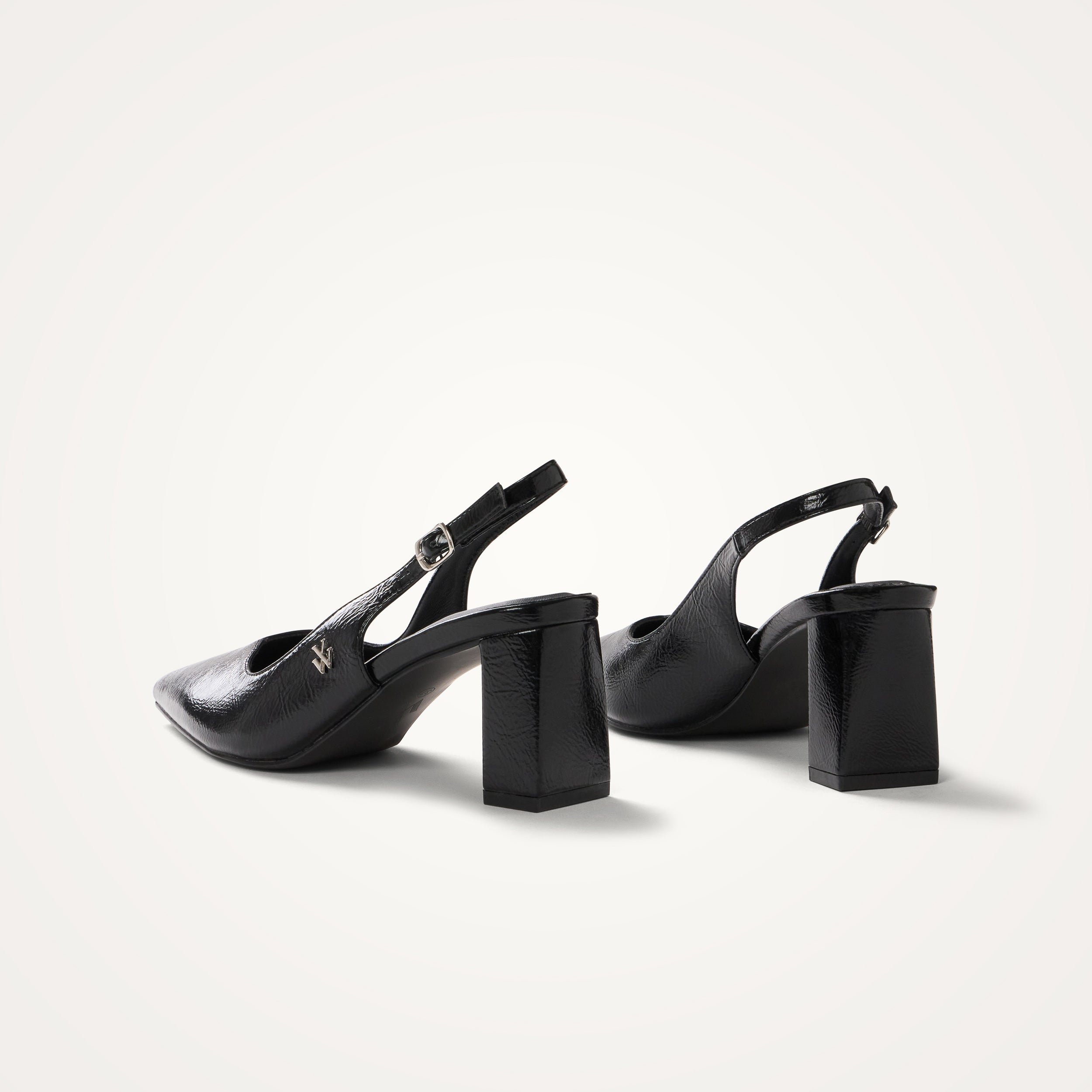 Escarpins slingback léopard VANESSA WU Noir