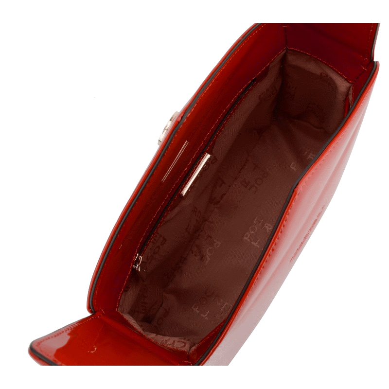 Shoulder bag - synthetic and leather POURCHET Red