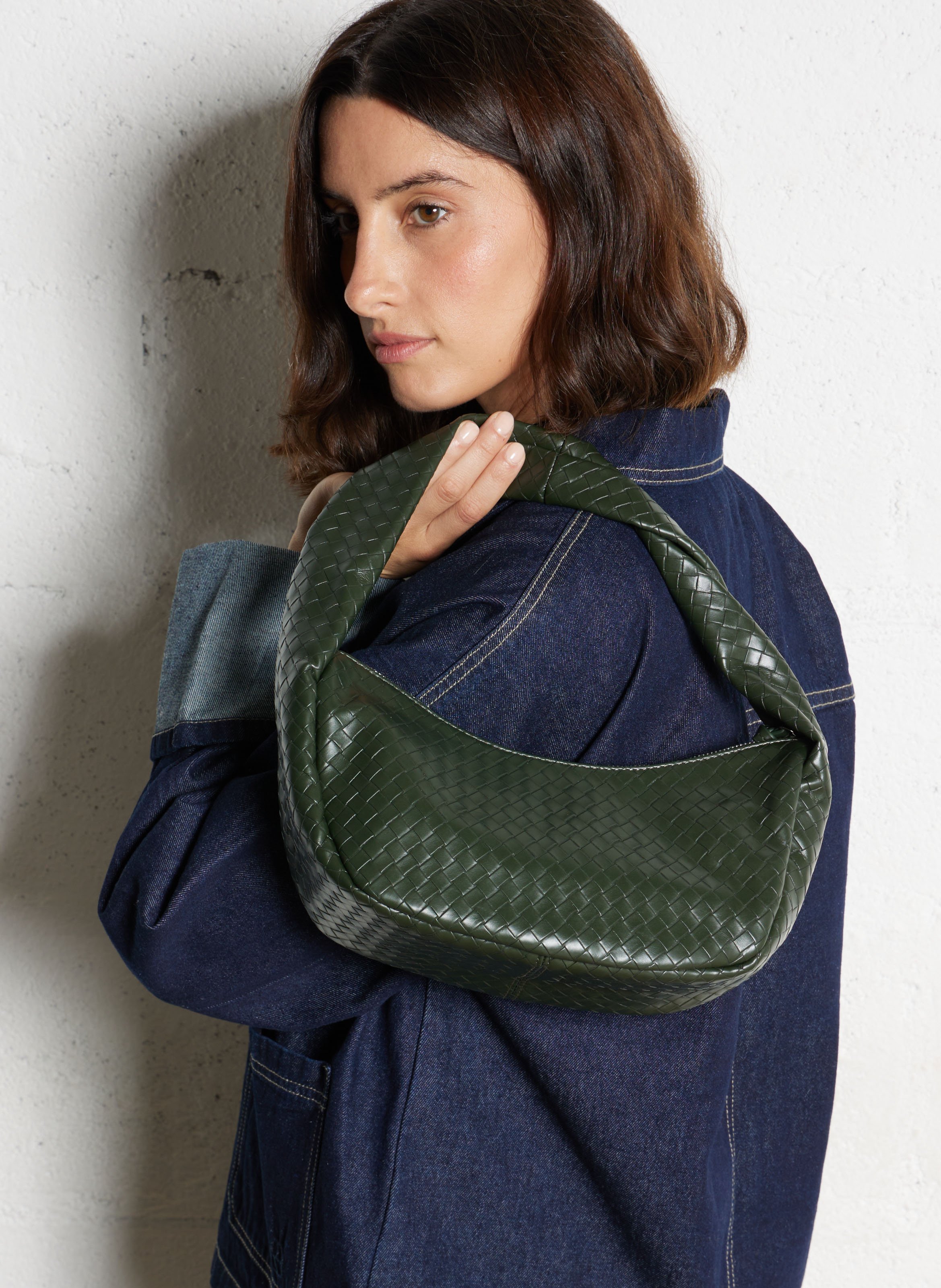 Sac tressé BECKSONDERGAARD Vert