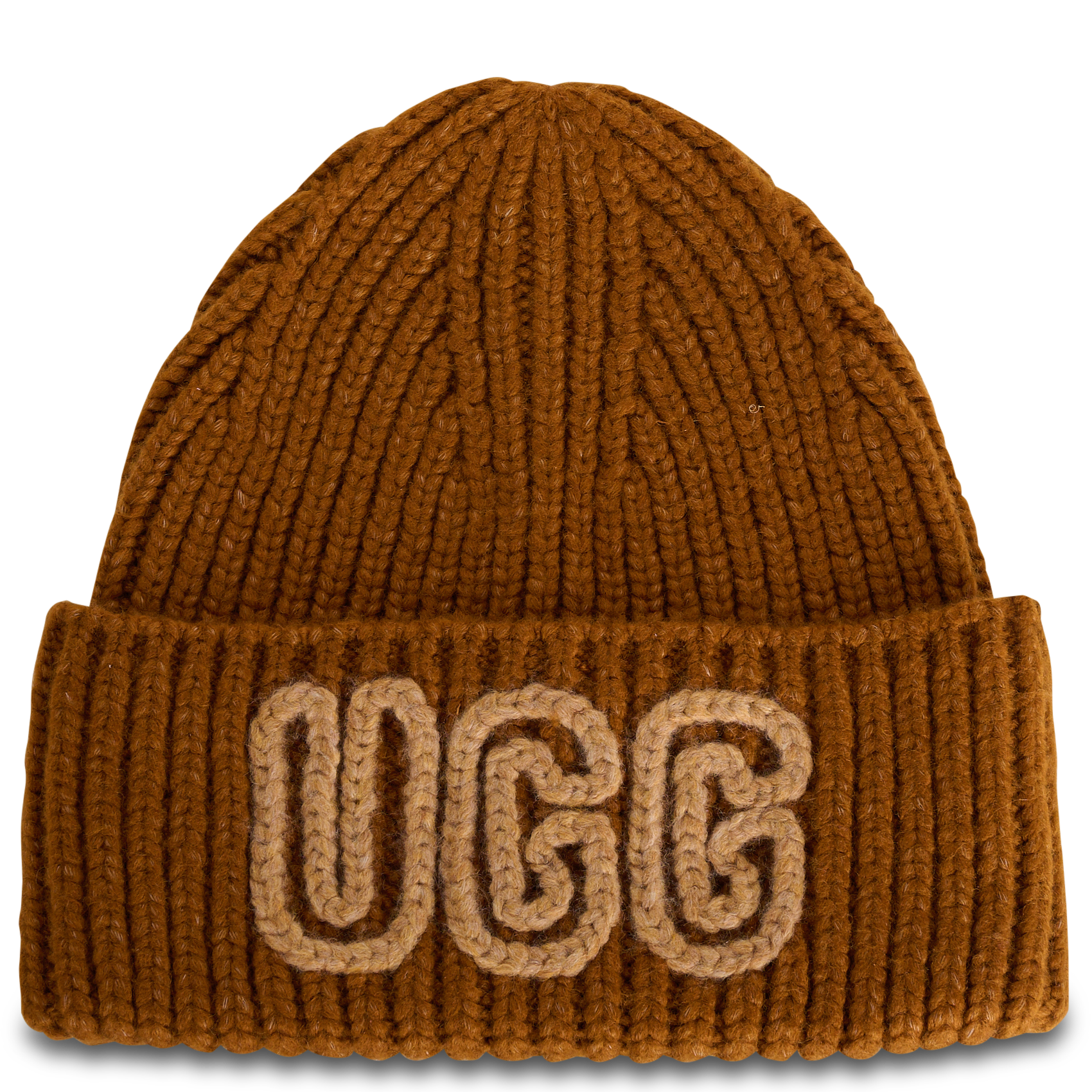 Bonnet à revers brodé U CHUNKY CRAFTED RIB BEANIE Deco