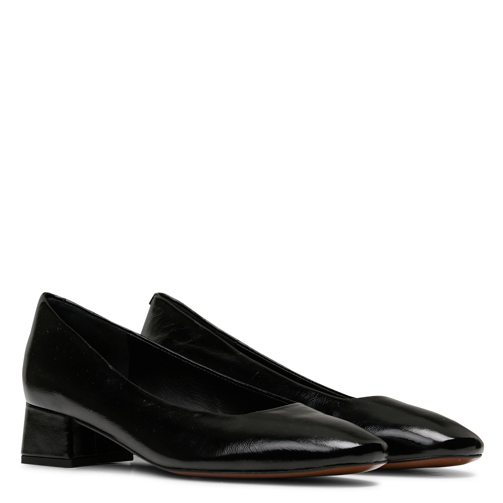 Ballerines à talons en cuir verni JB MARTIN Noir