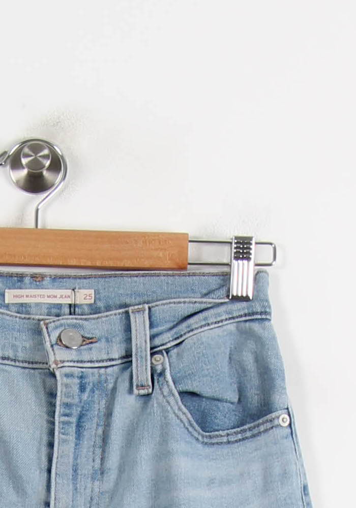 Cropped slim jeans with studs LEVI'S - Seconde main Blue