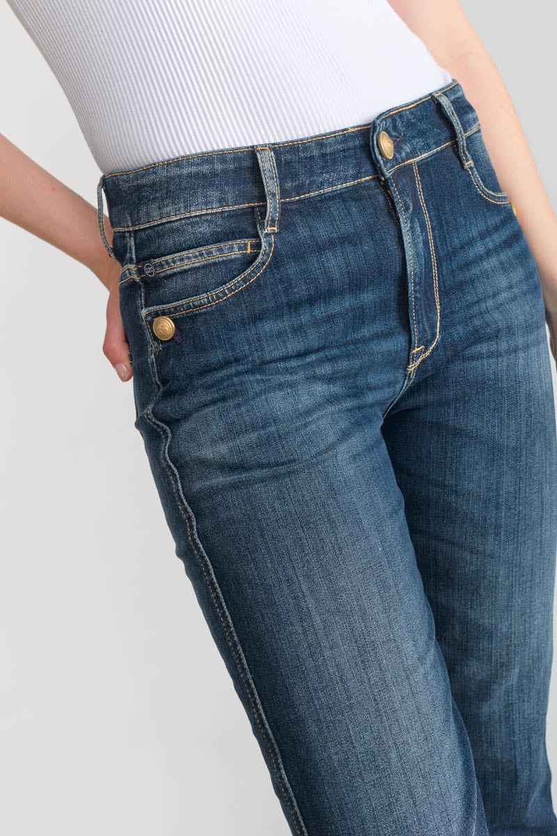Straight jeans, 7/8 length LE TEMPS DES CERISES Blue