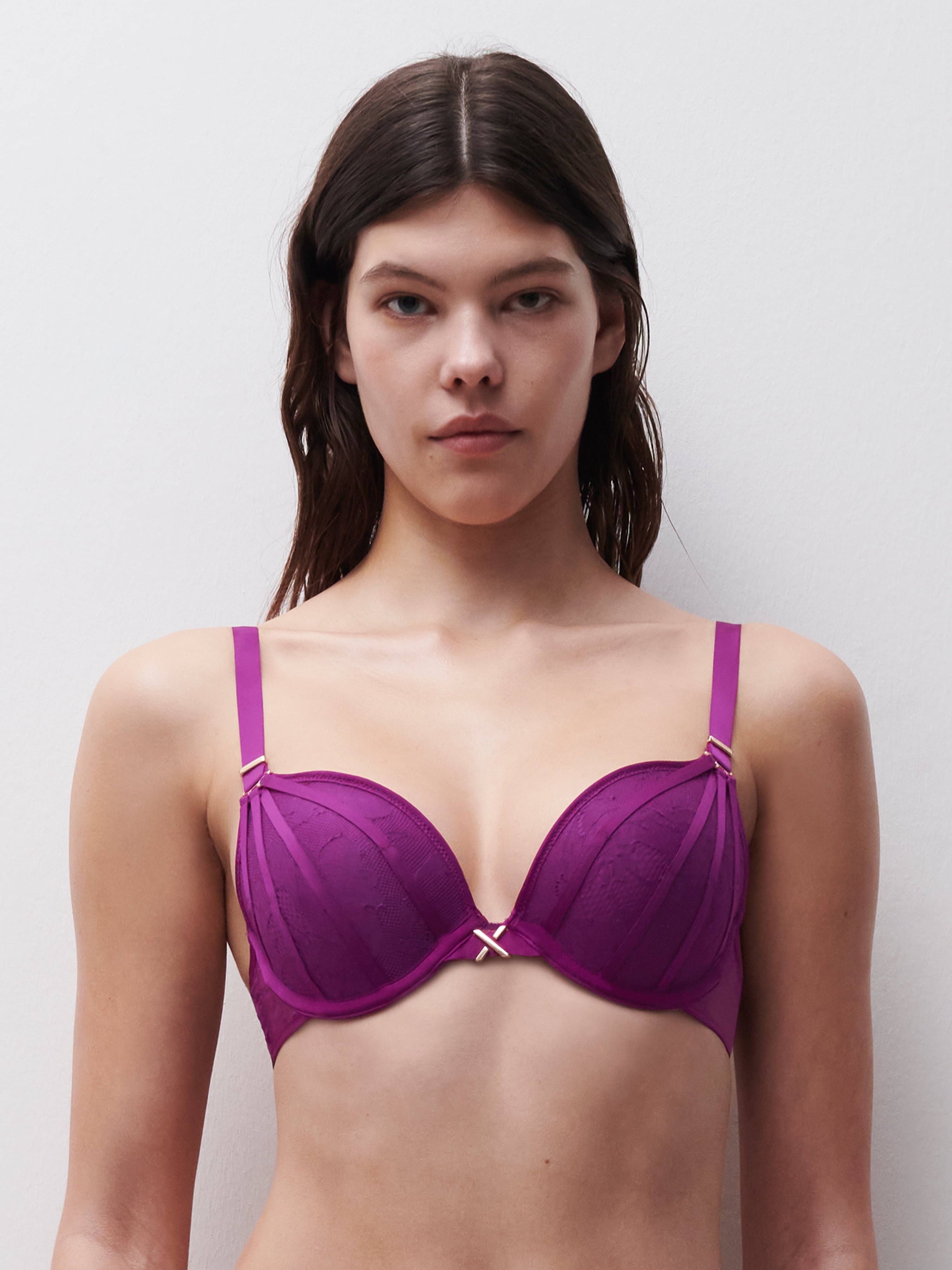 Push-up cup bra CHANTELLE X Purple