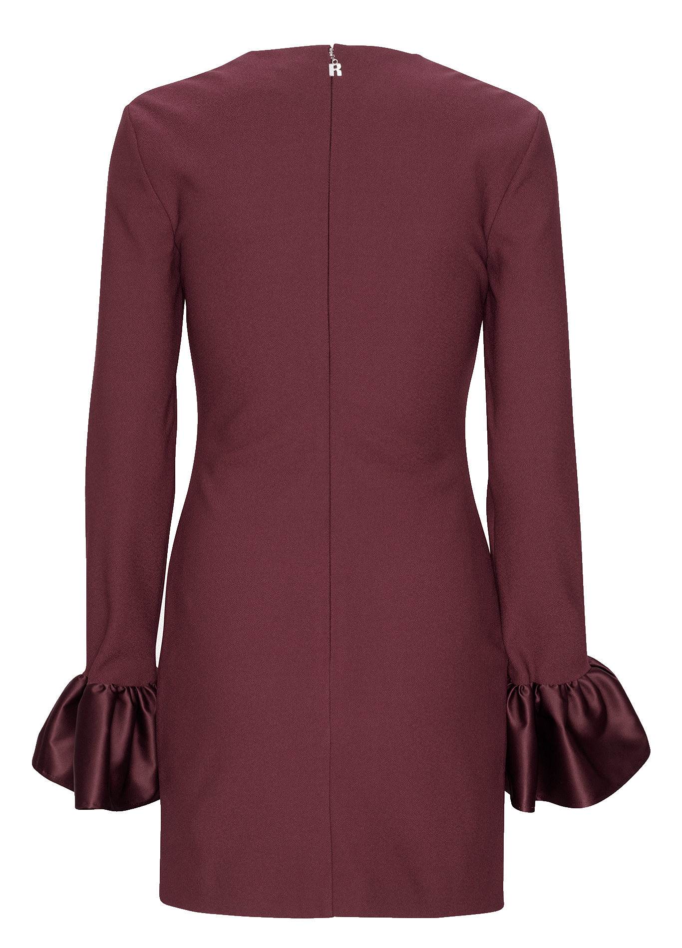 Robe courte col rond ROTATE Brown