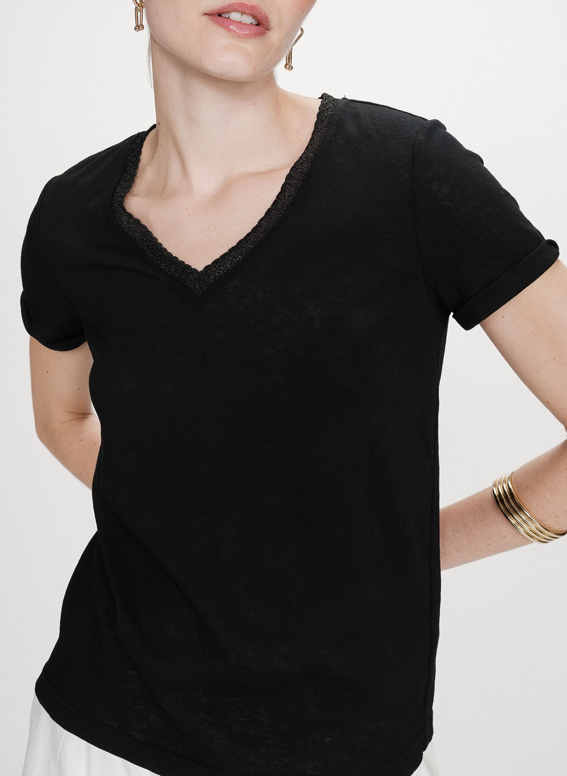 Basic cotton-mix T-shirt GRACE ET MILA