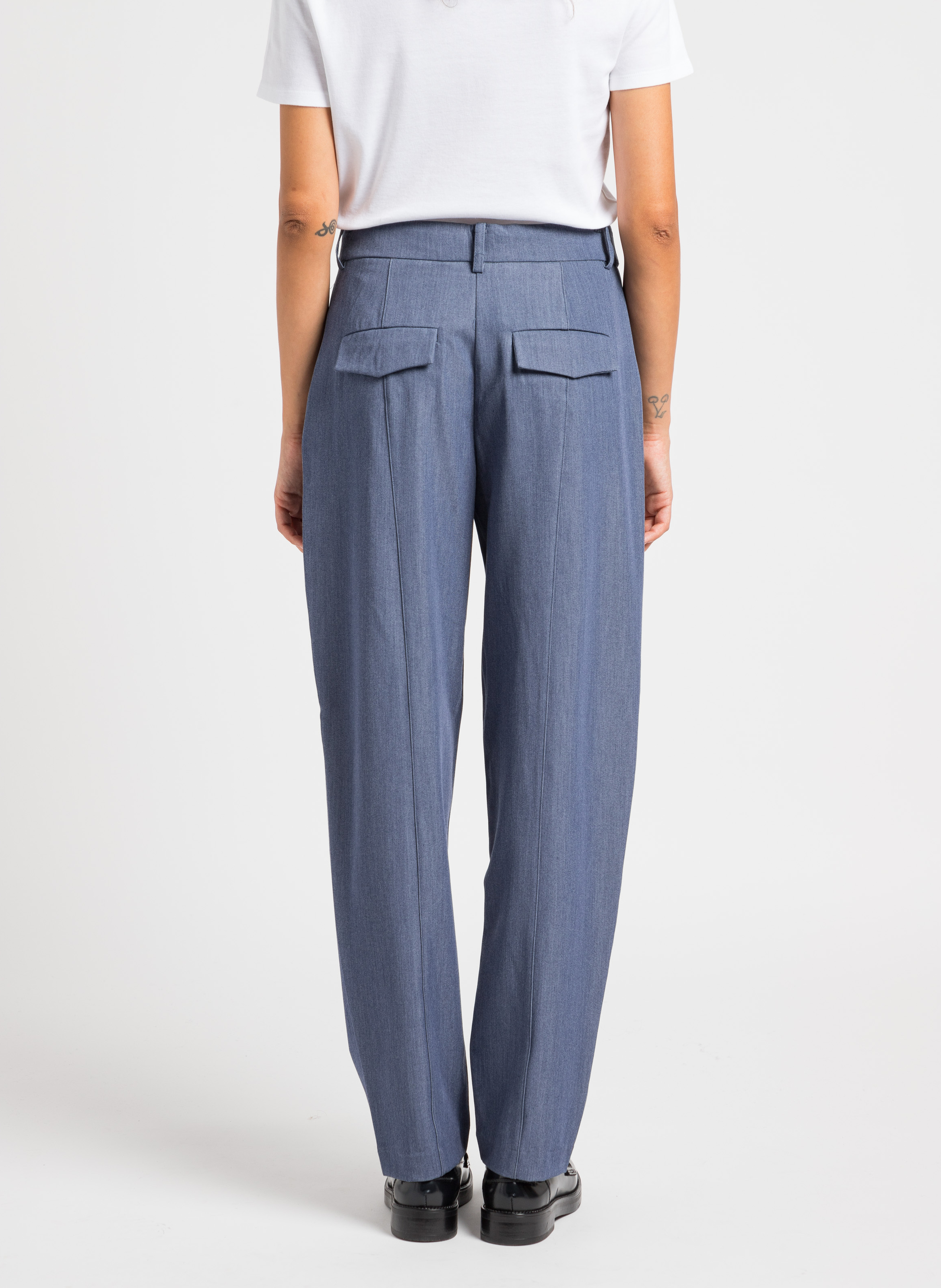 Pantalon à pinces  VILA Bleu