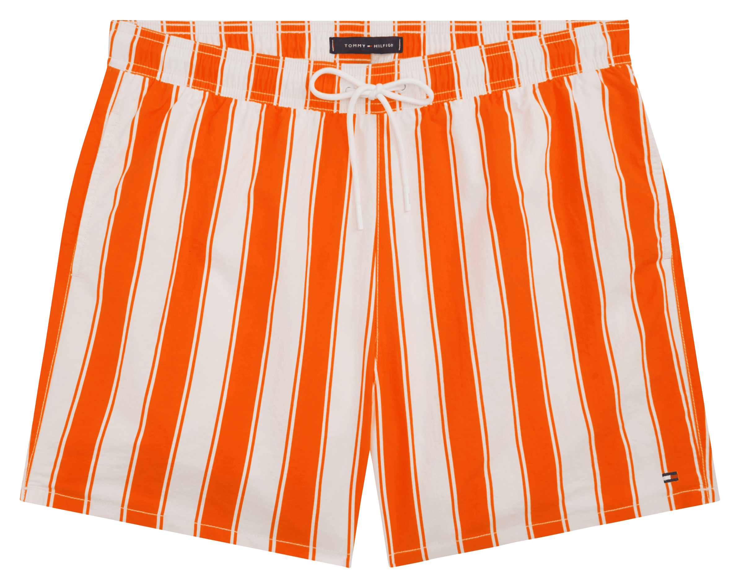 Short de bain à rayures TOMMY HILFIGER Orange
