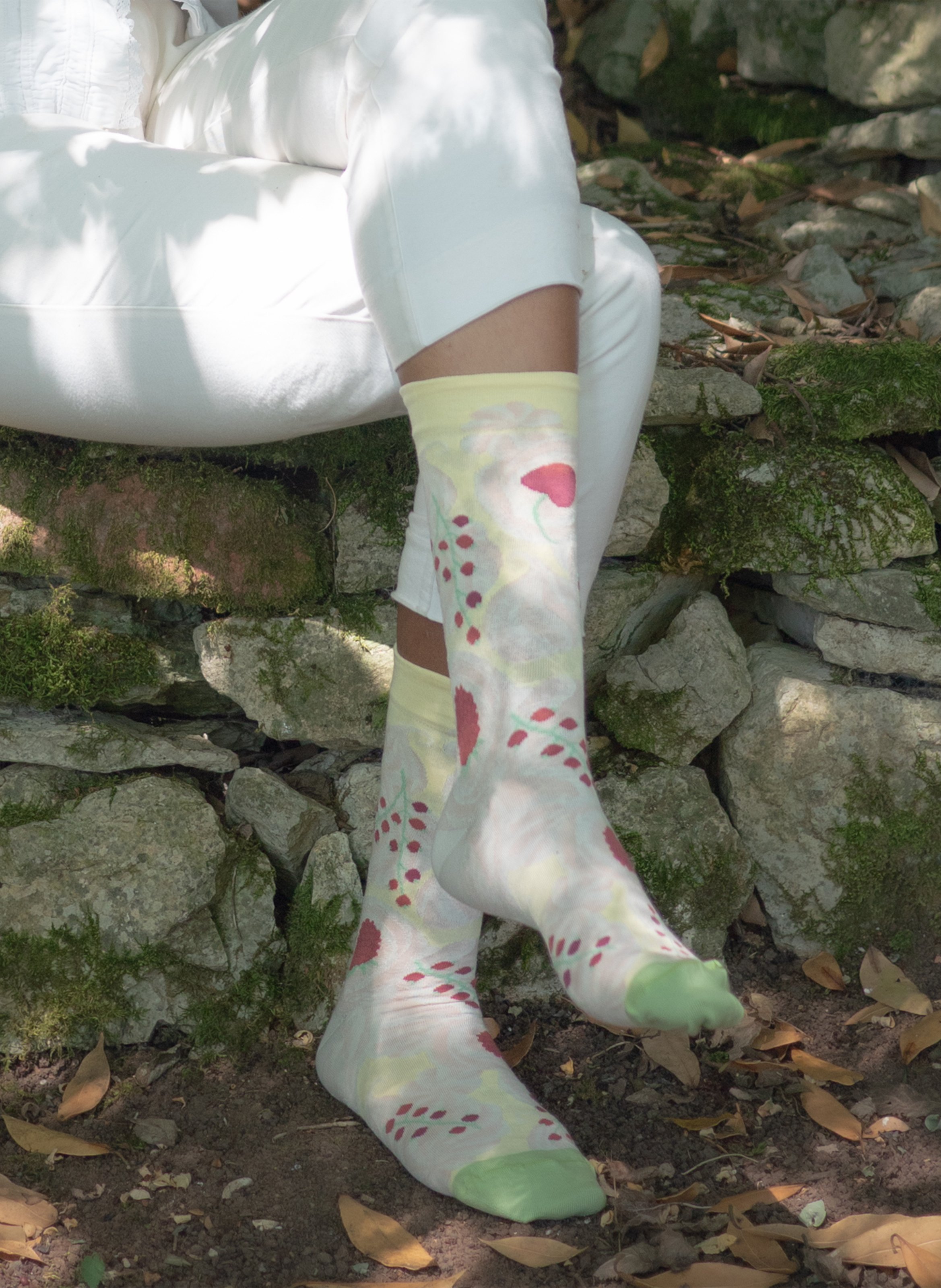 Cotton-blend jacquard socks BONNE MAISON Multicolored