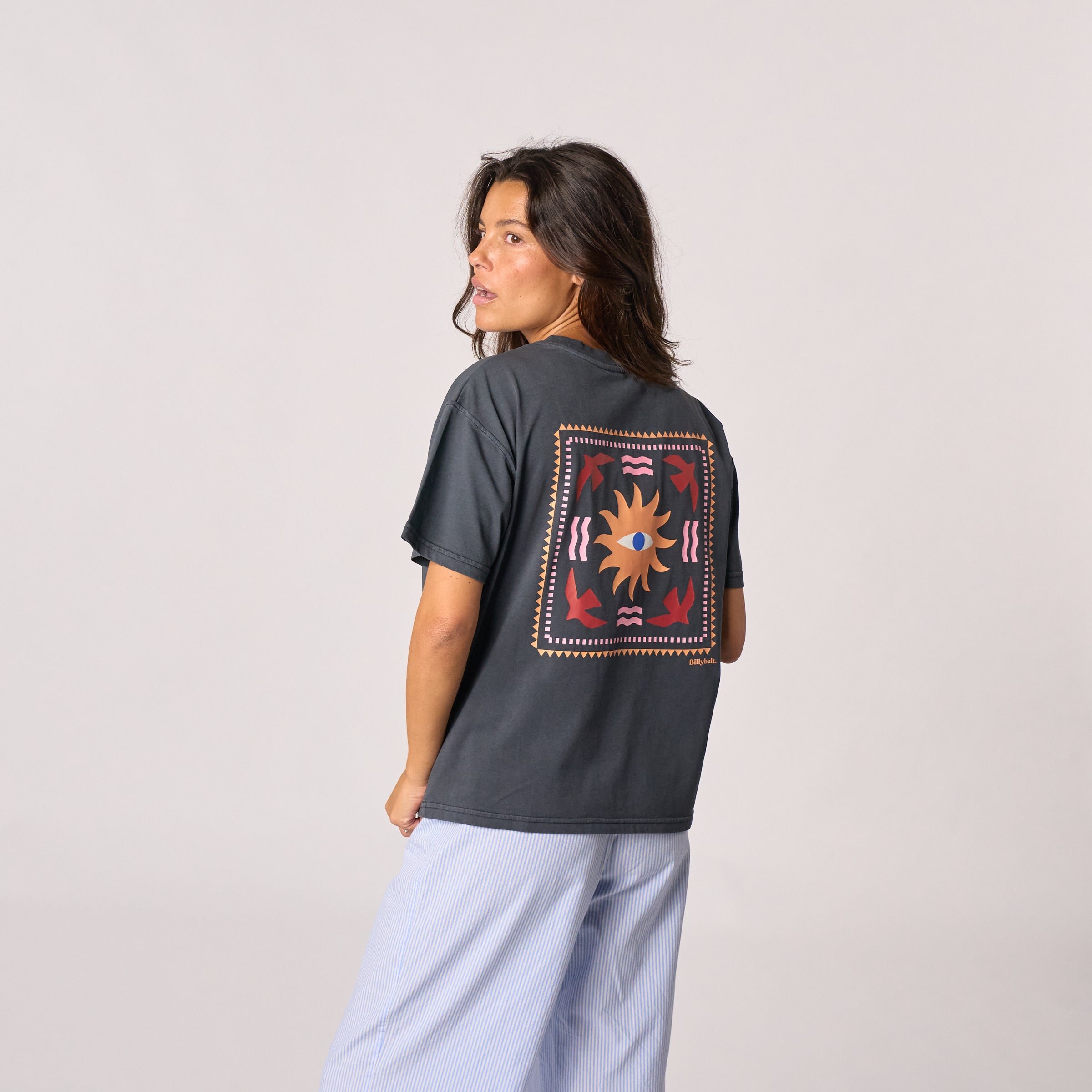 Organic cotton T-shirt BILLYBELT Grey