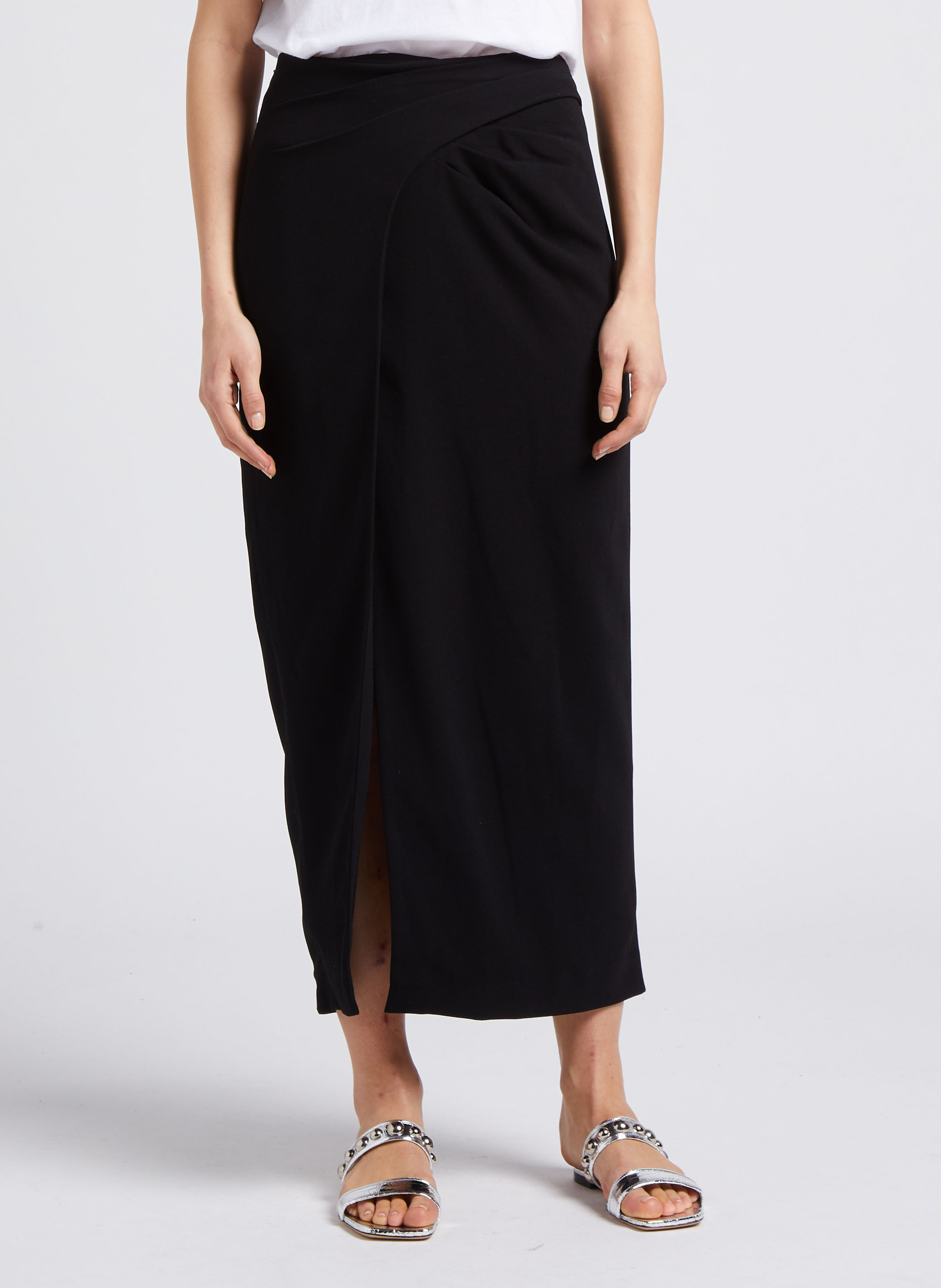 Jupe longue crayon fendue  IRO Noir