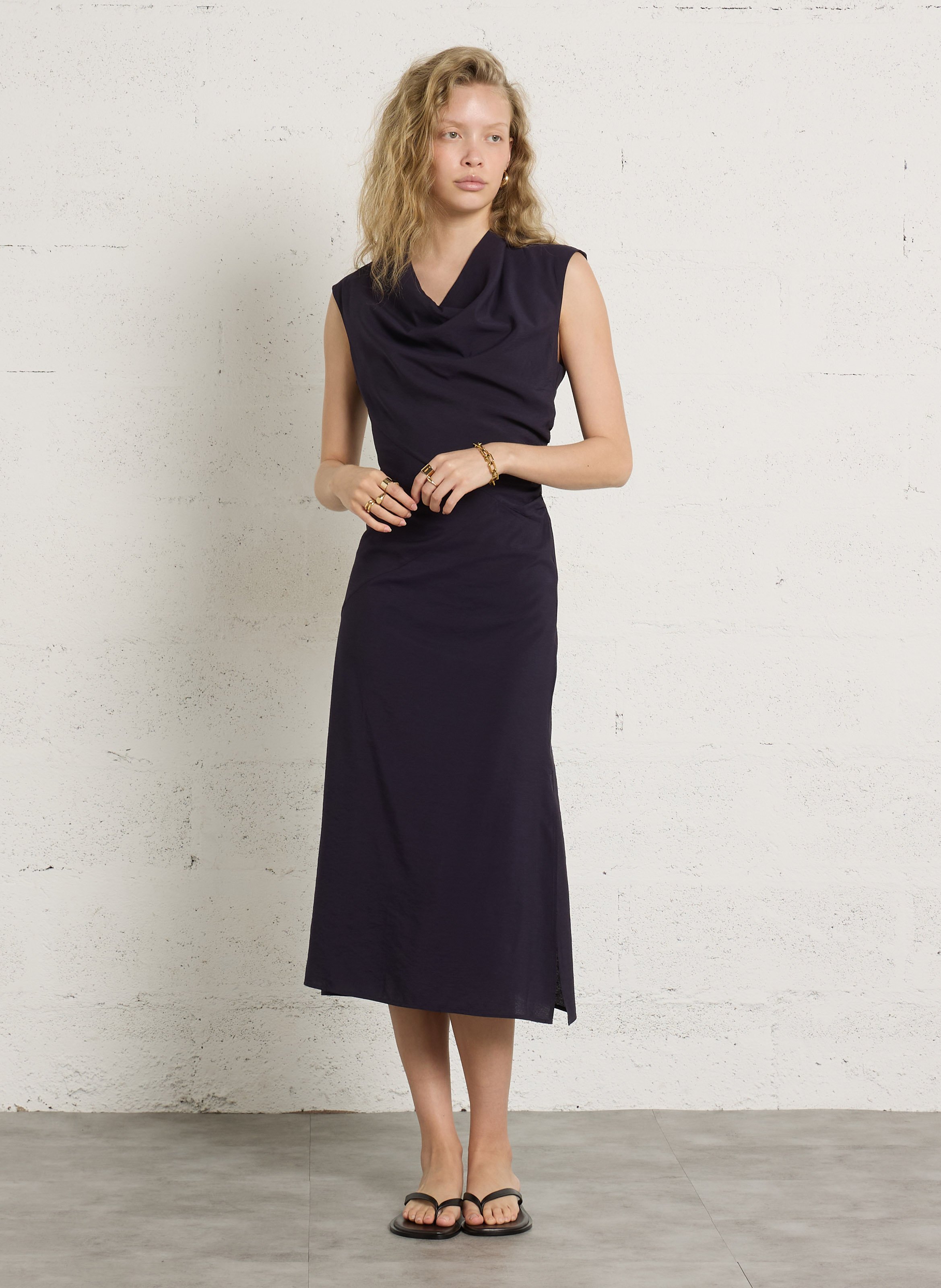 Avarca Berlin - Flache Ledersandalen mit Samt SOEUR Schwarz