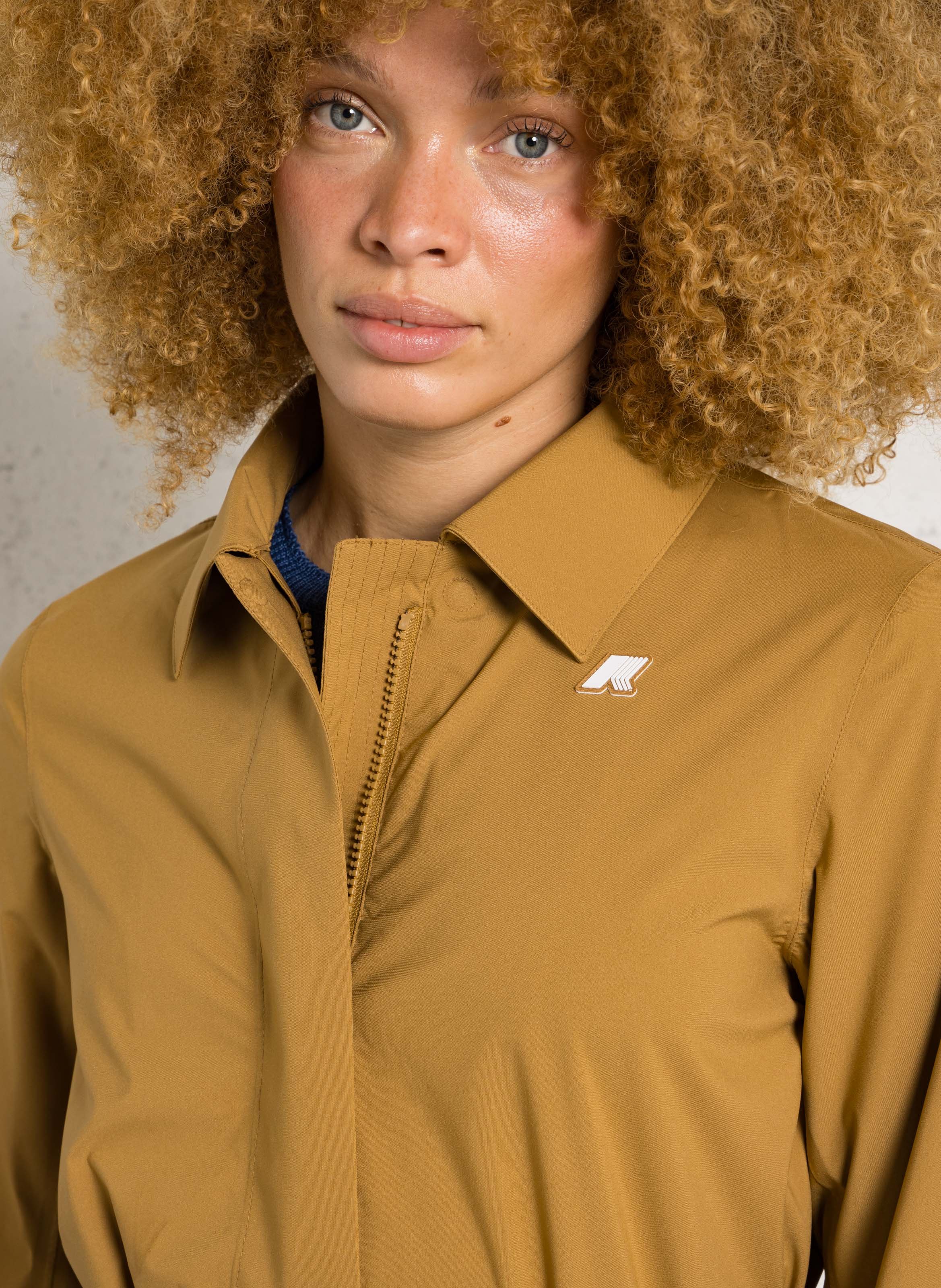 Trench droit col classique K-WAY Marron