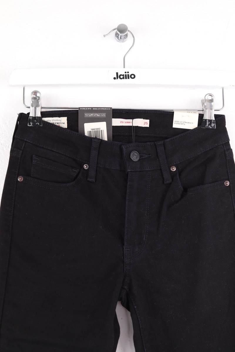 Cropped slim jeans with studs LEVI'S - Seconde main Black