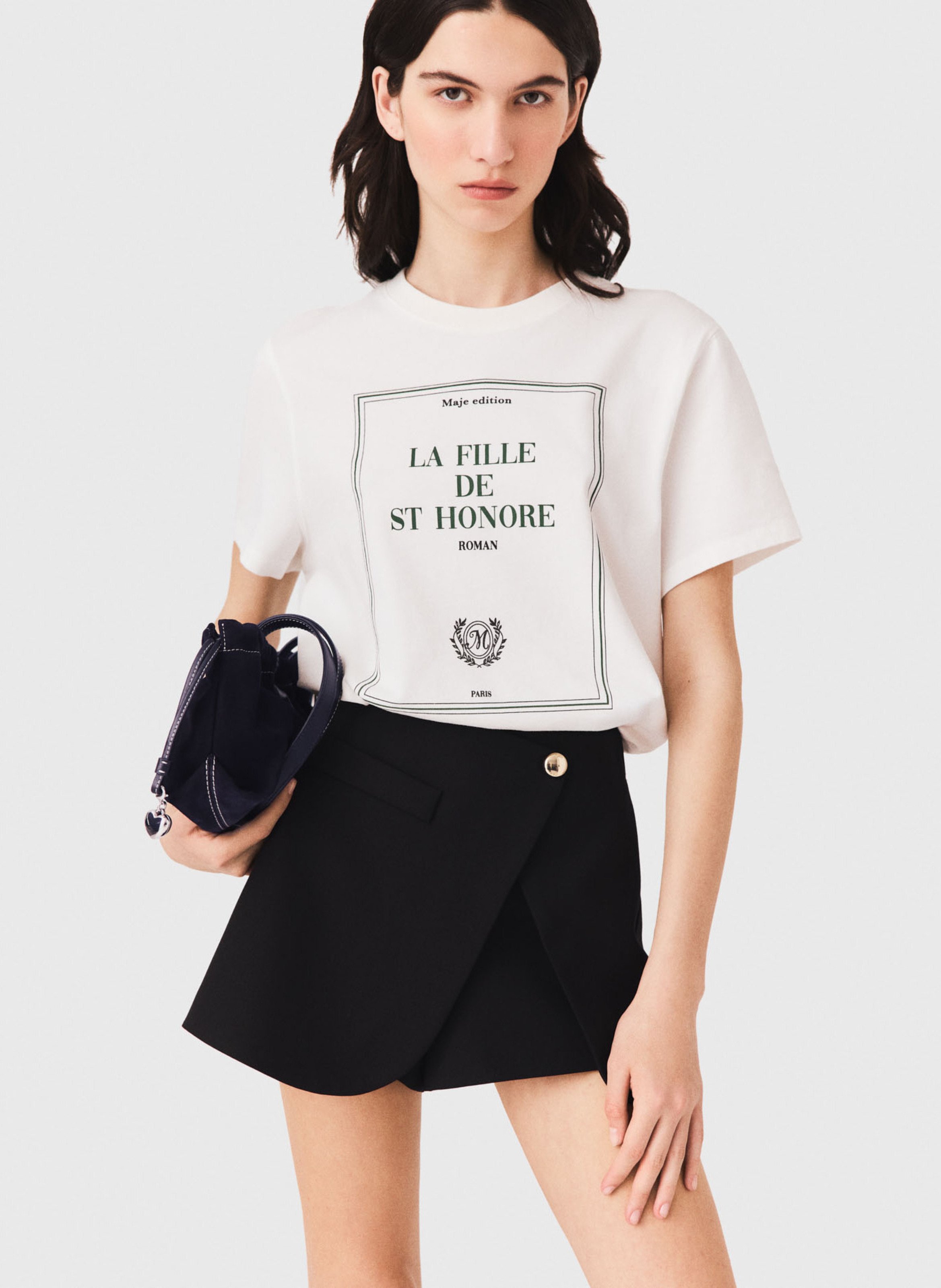 Short skirt MAJE Black