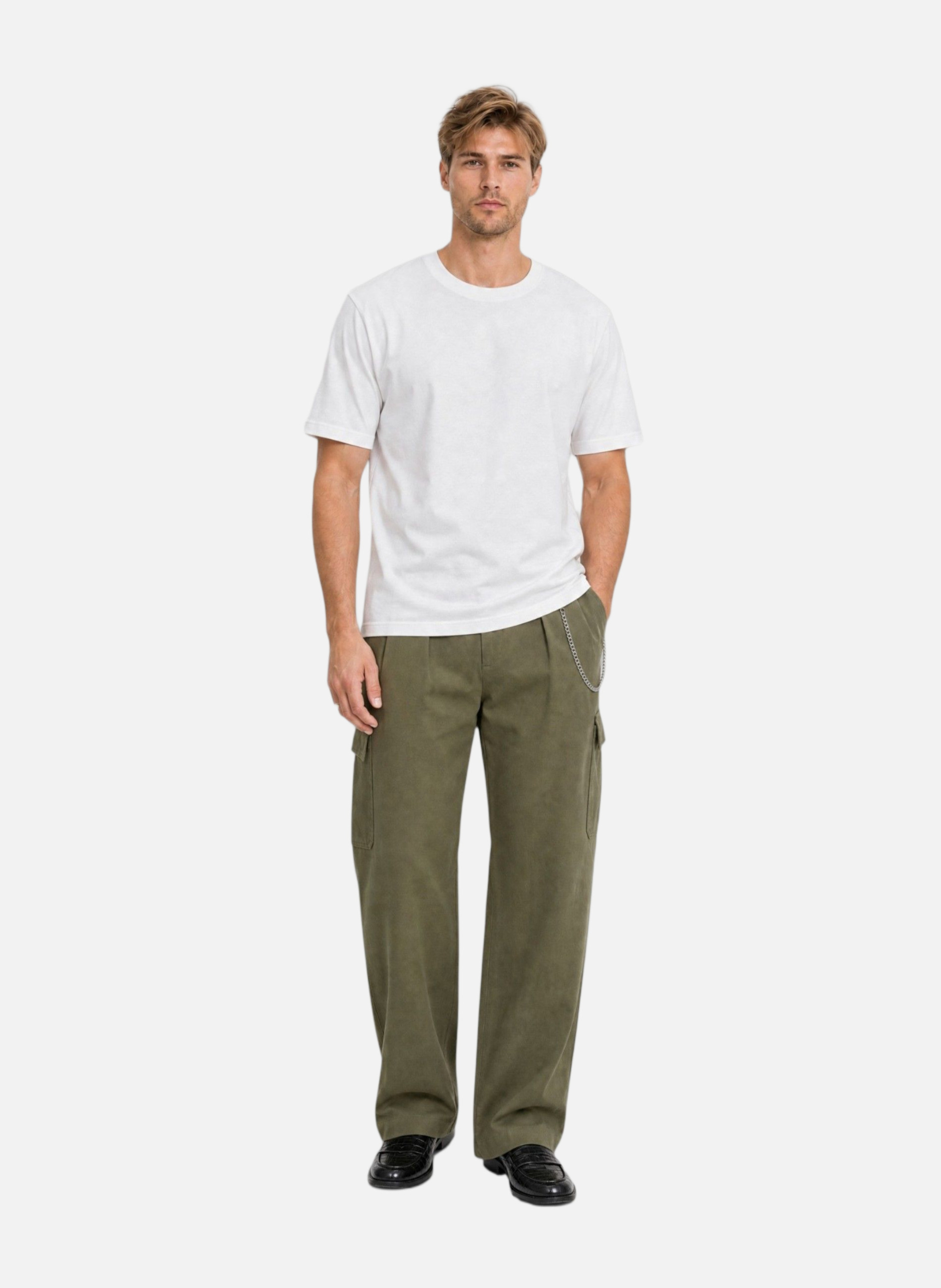 Round neck T-shirt with a loose fit THE KOOPLES White