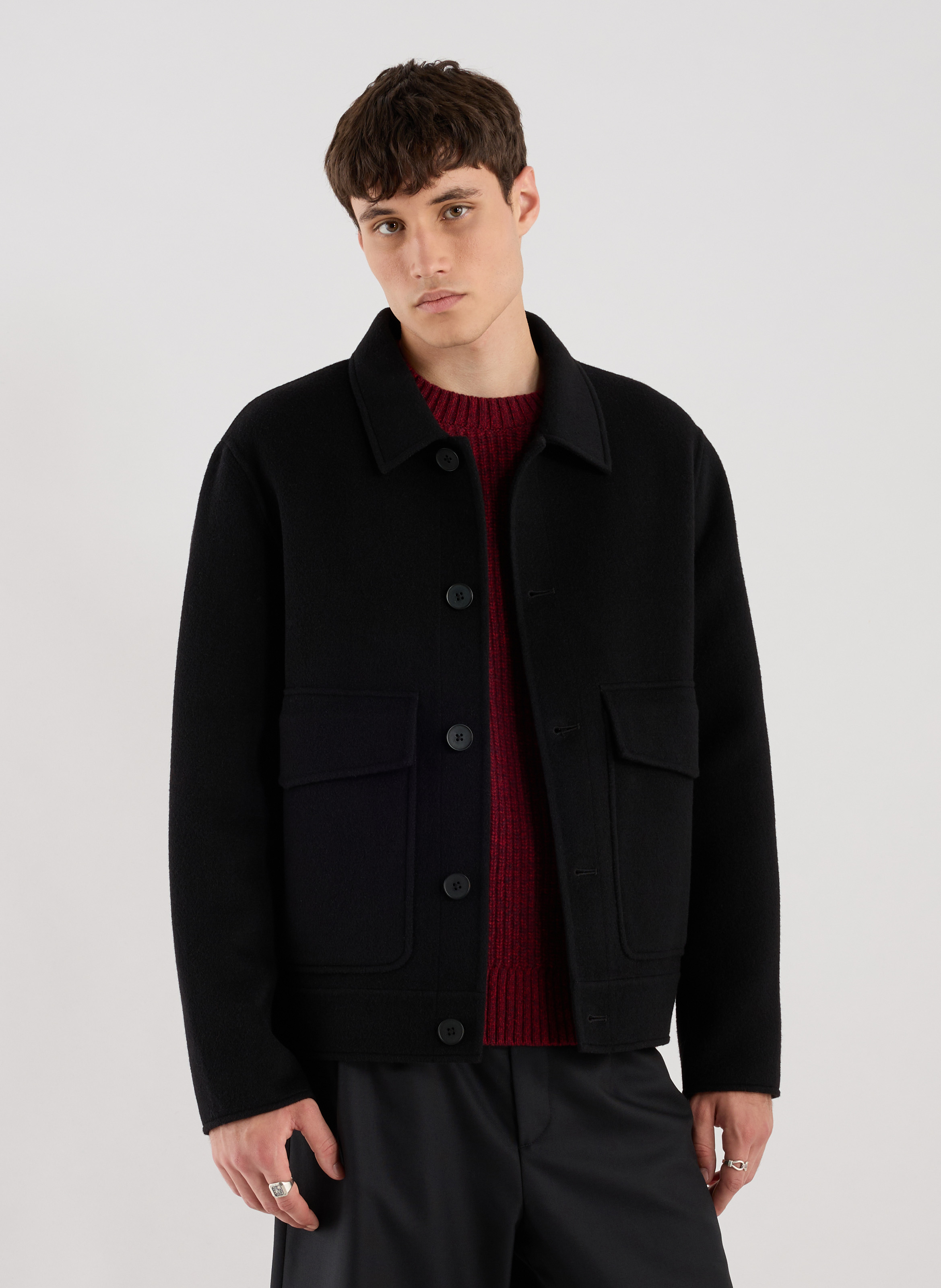 Wool Emy Jacket SAISON 1865 Black