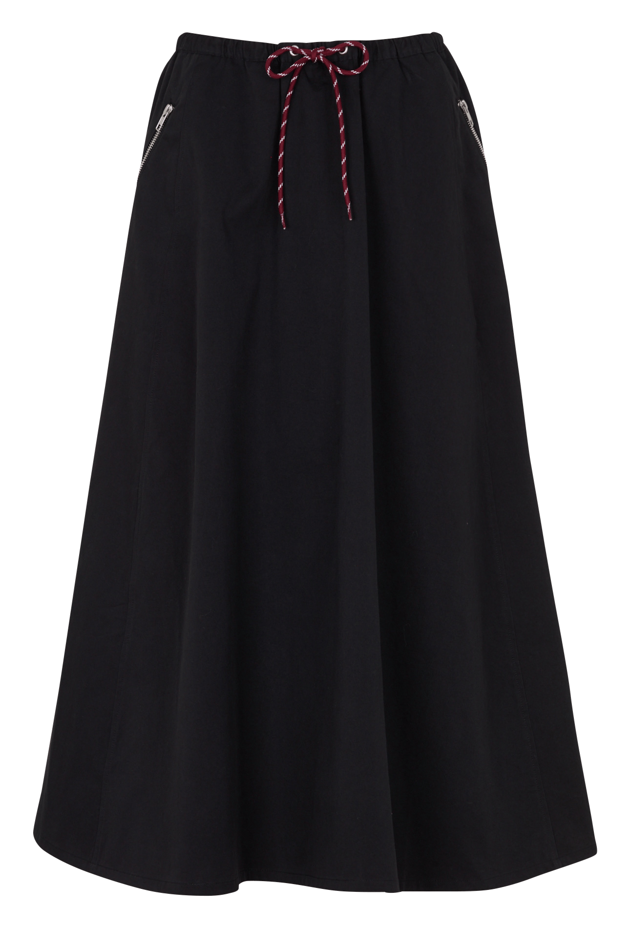 Langer und ausgestellter Baumwollrock BELLEROSE