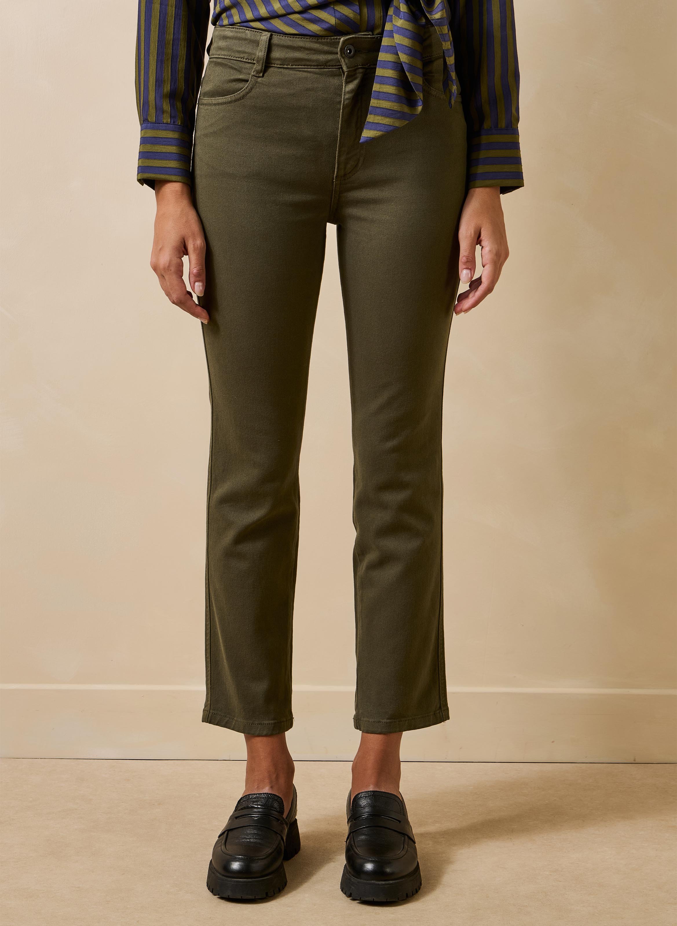 Straight Cut Jeans aus Bio-Baumwoll-Mix LA FEE MARABOUTEE