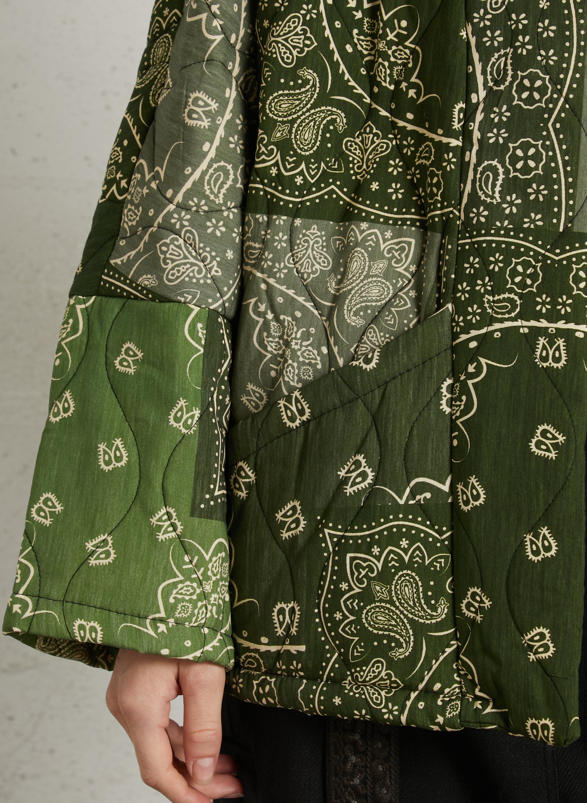 Veste oversize col chale AOKYANOS Kaki