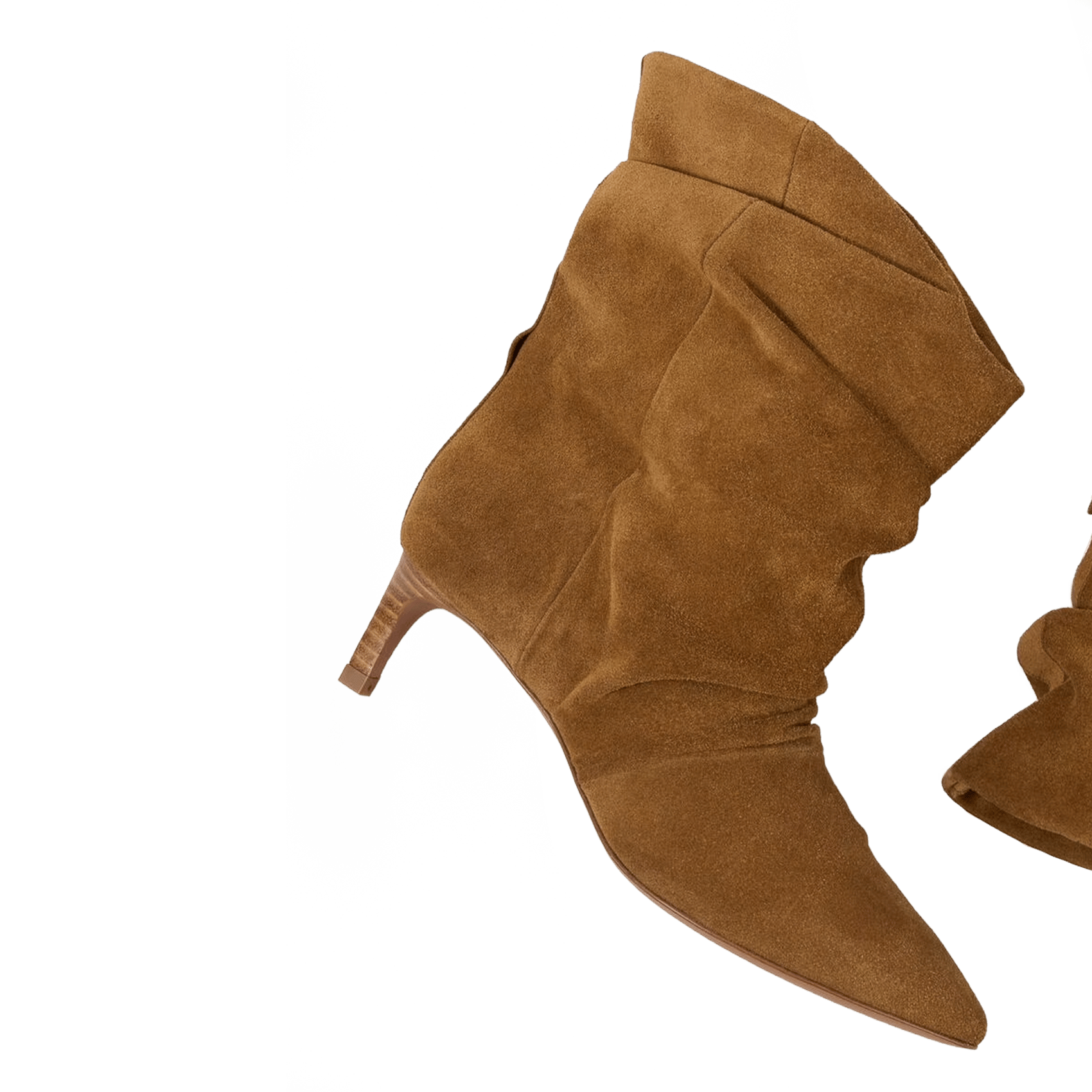 Zusammengeknotete Wildleder-Stiefeletten | Braun BA&SH Damen