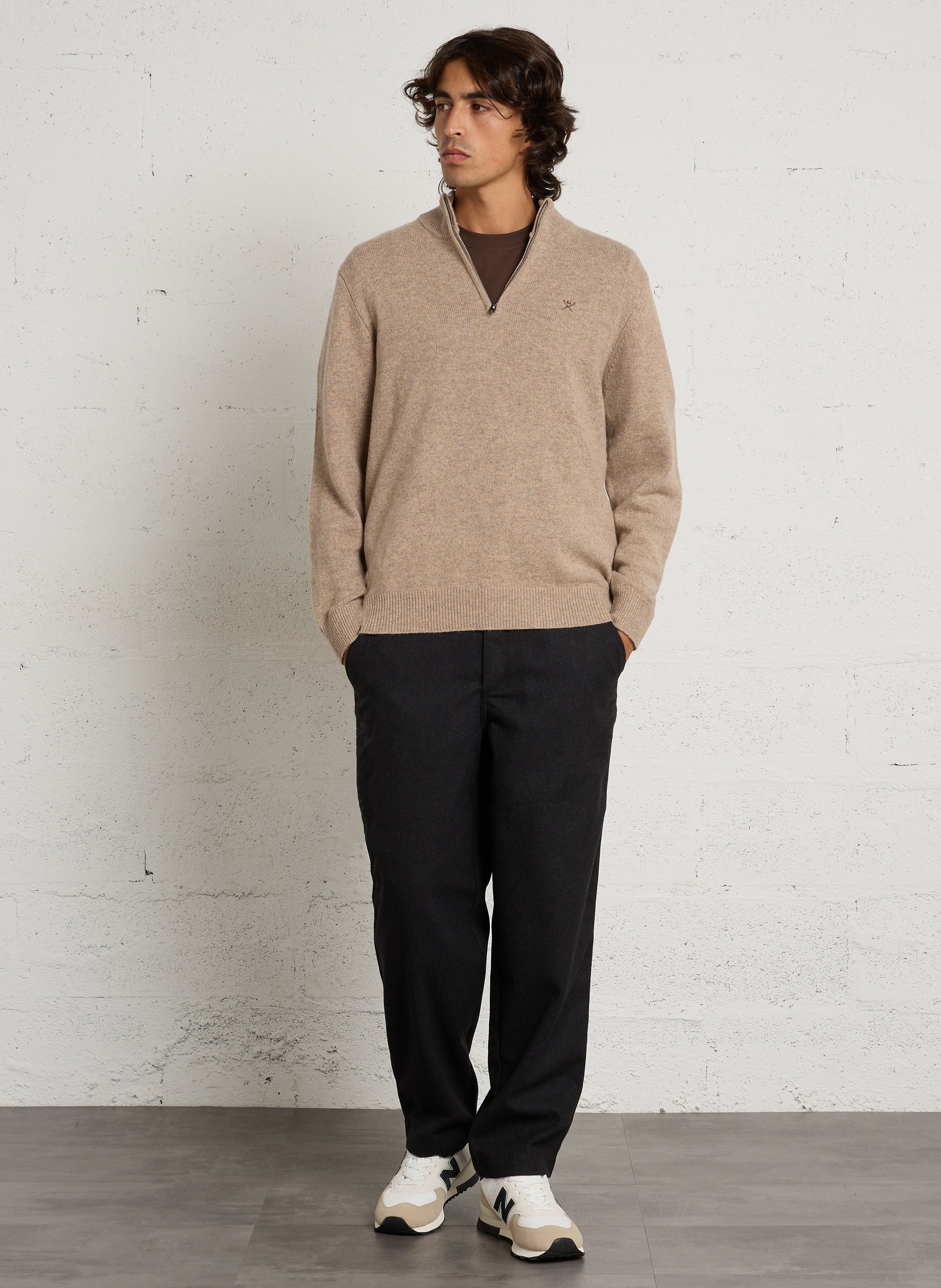 Pantalon droit uni FARAH Noir