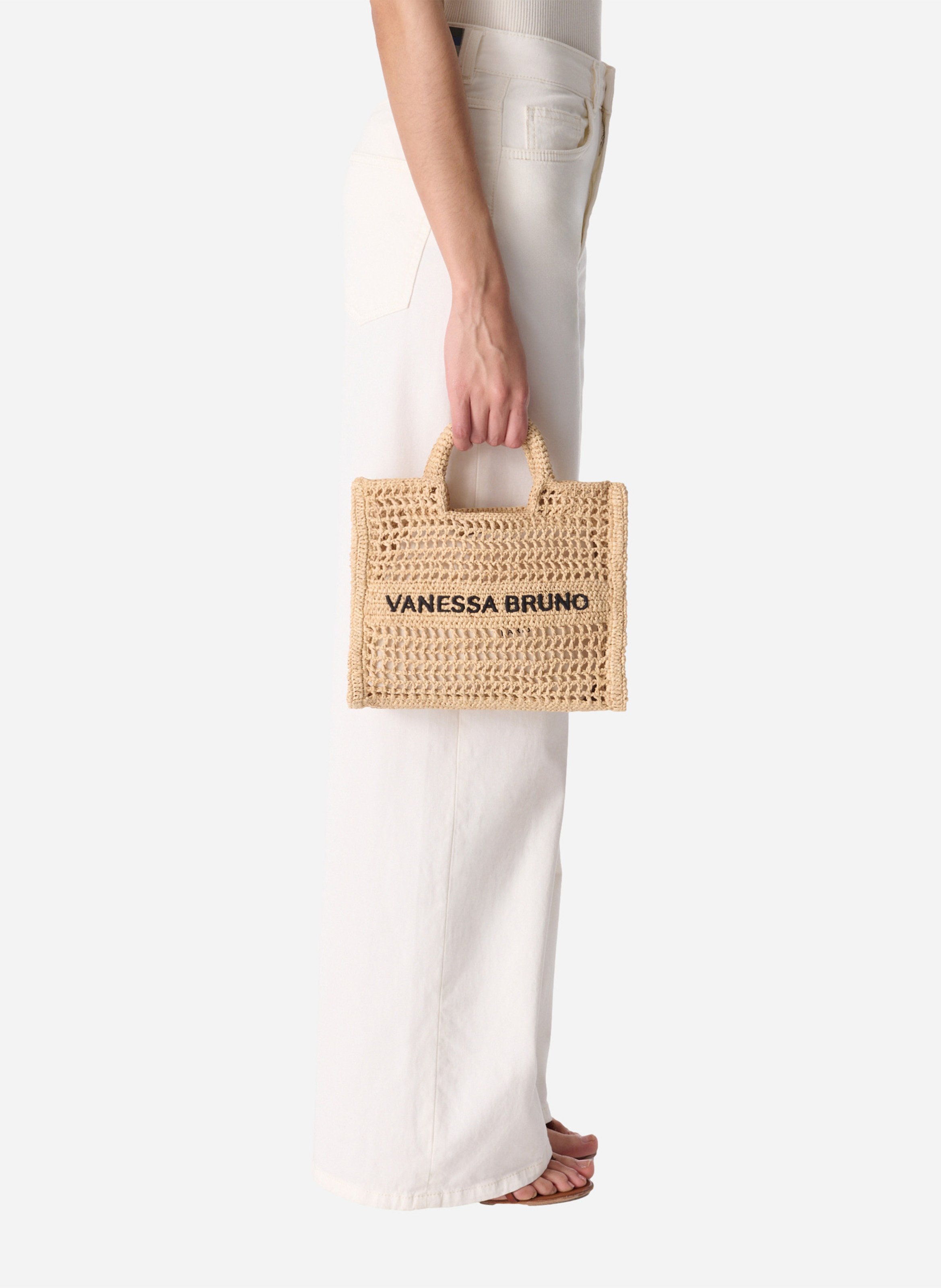 Panier en raphia VANESSA BRUNO Beige