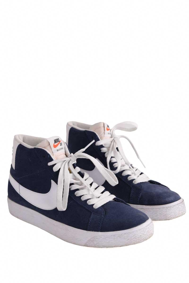 Baskets blazer NIKE - Seconde Main Bleu