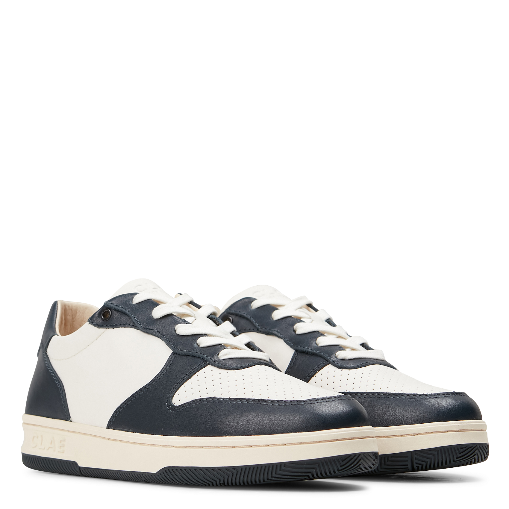 Baskets basses en cuir  CLAE Blanc