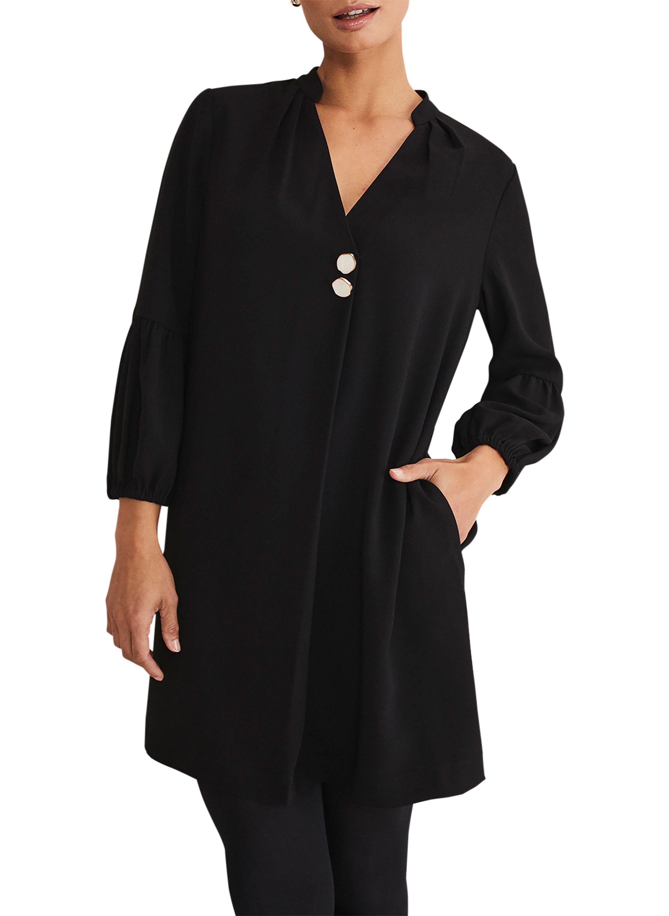 Robe tunique noire femme new arrivals