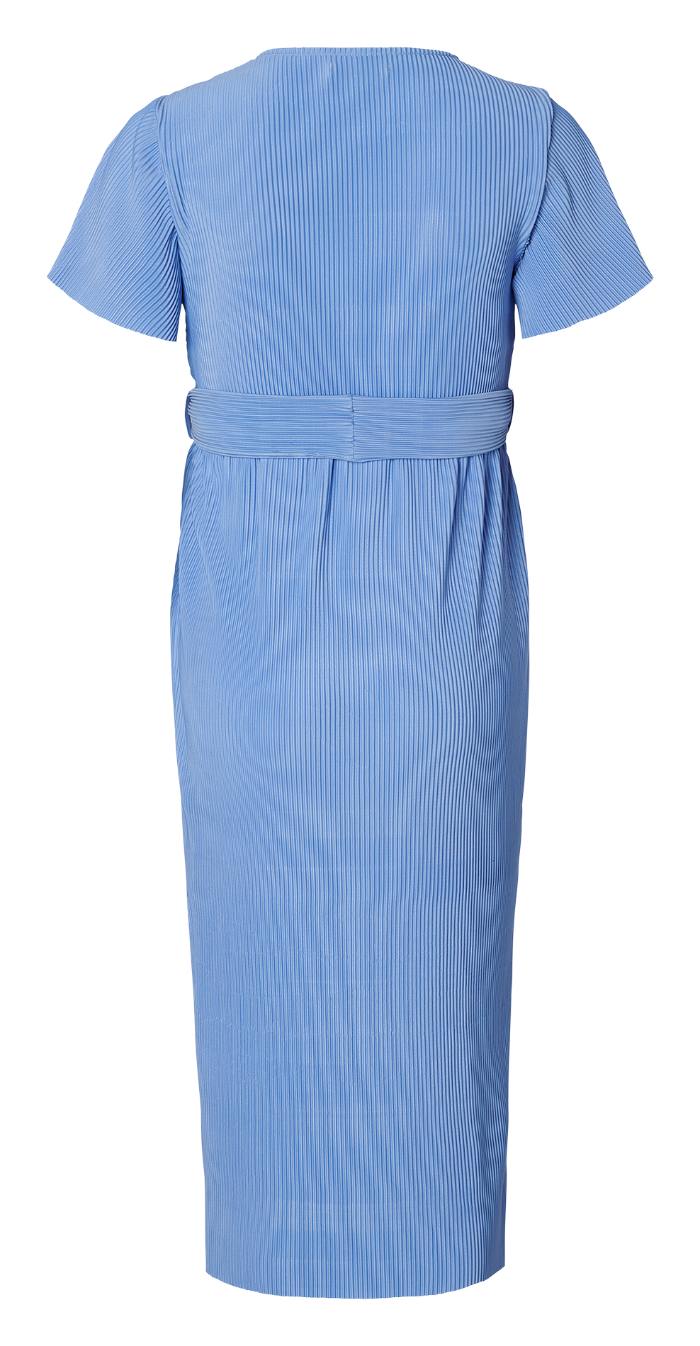 Long ribbed belted dress NOPPIES Blue