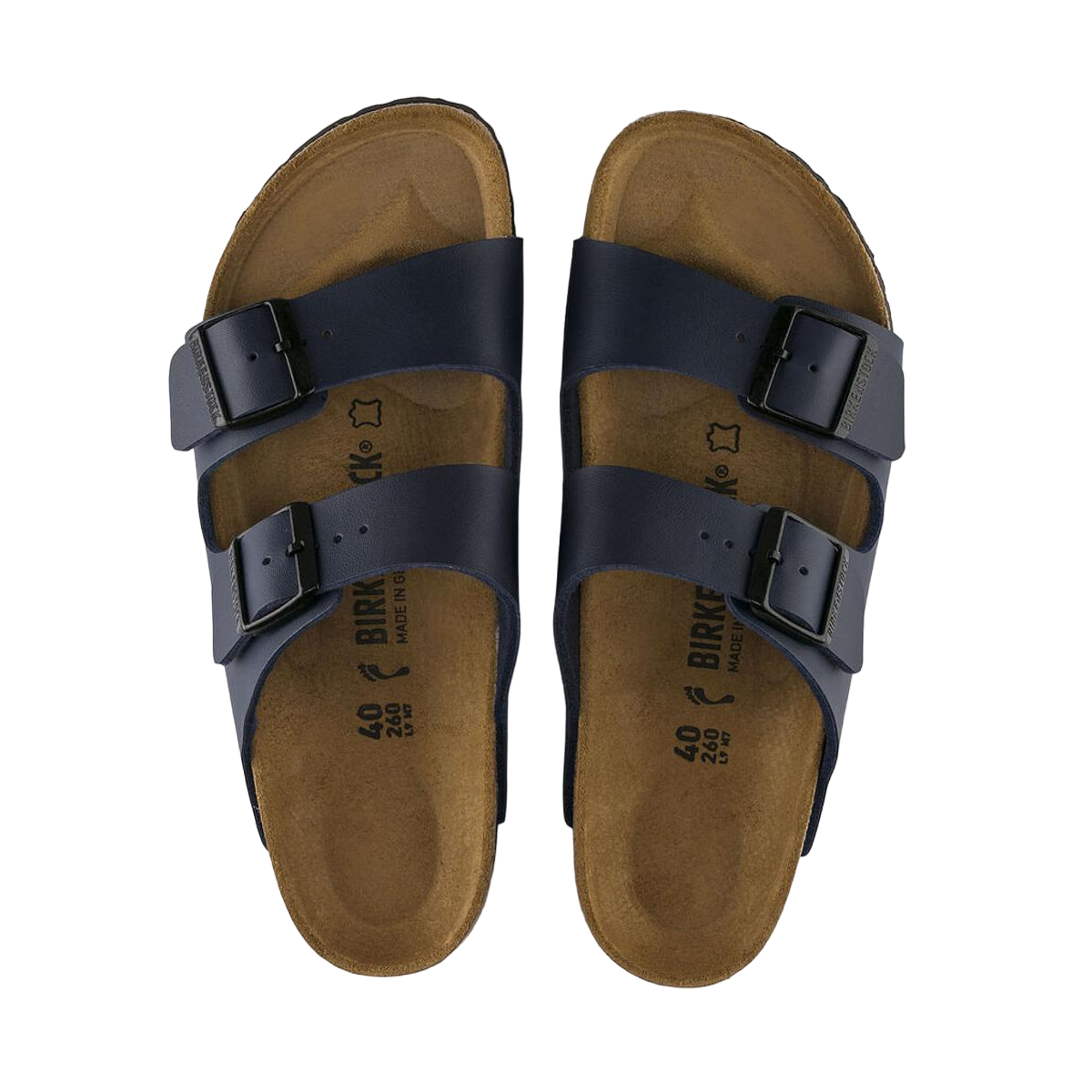 Faux leather sandals BIRKENSTOCK Blue