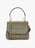 Small grained leather flap bag LANCEL