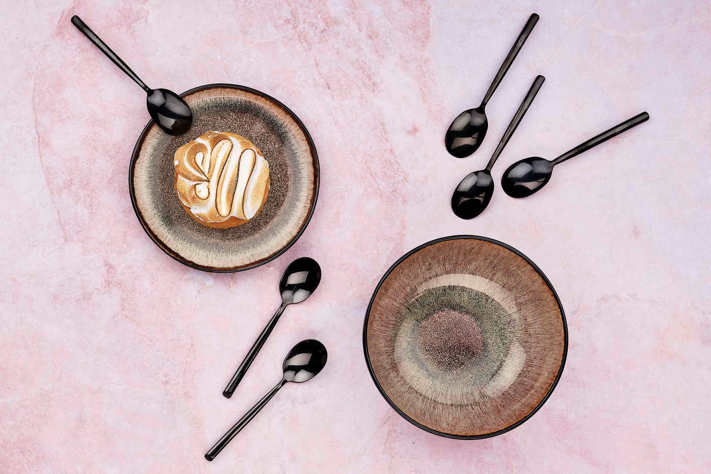 Knut - black set of 6 teaspoons BJORN Black