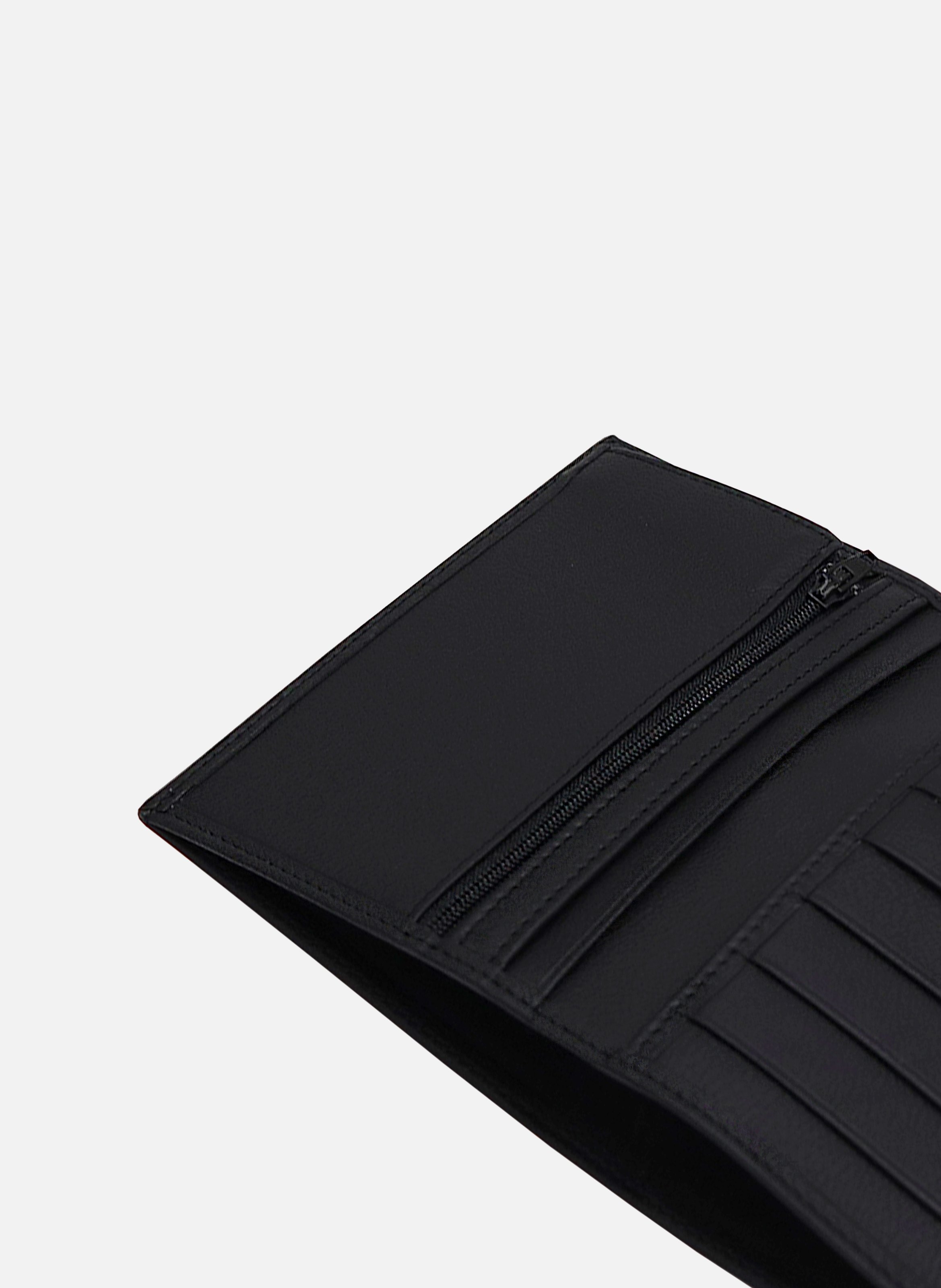 Grained leather wallet JULES & JENN Black