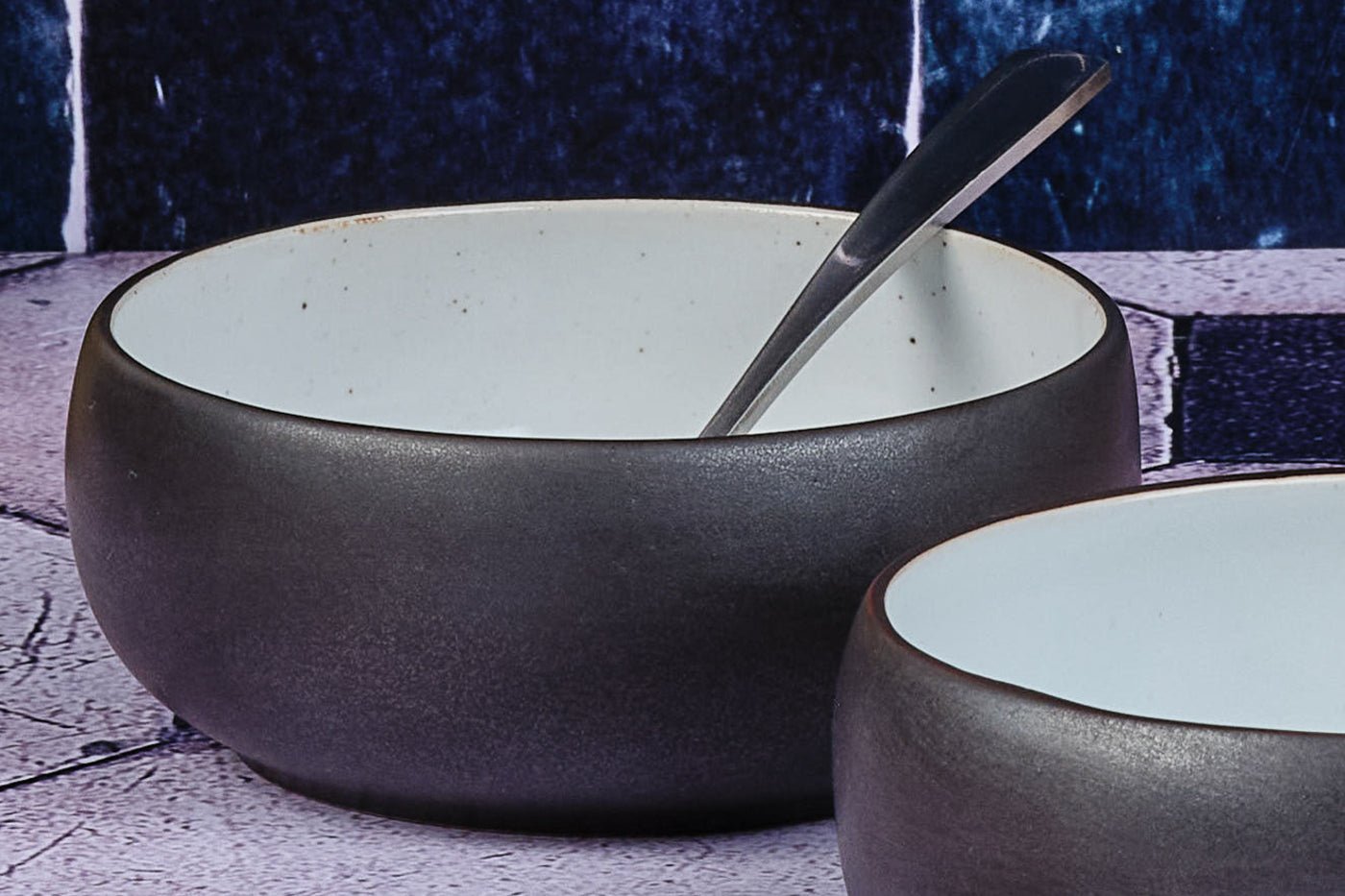 Gourmet bowl ø12cm - 4 pieces - onyx BJORN Black