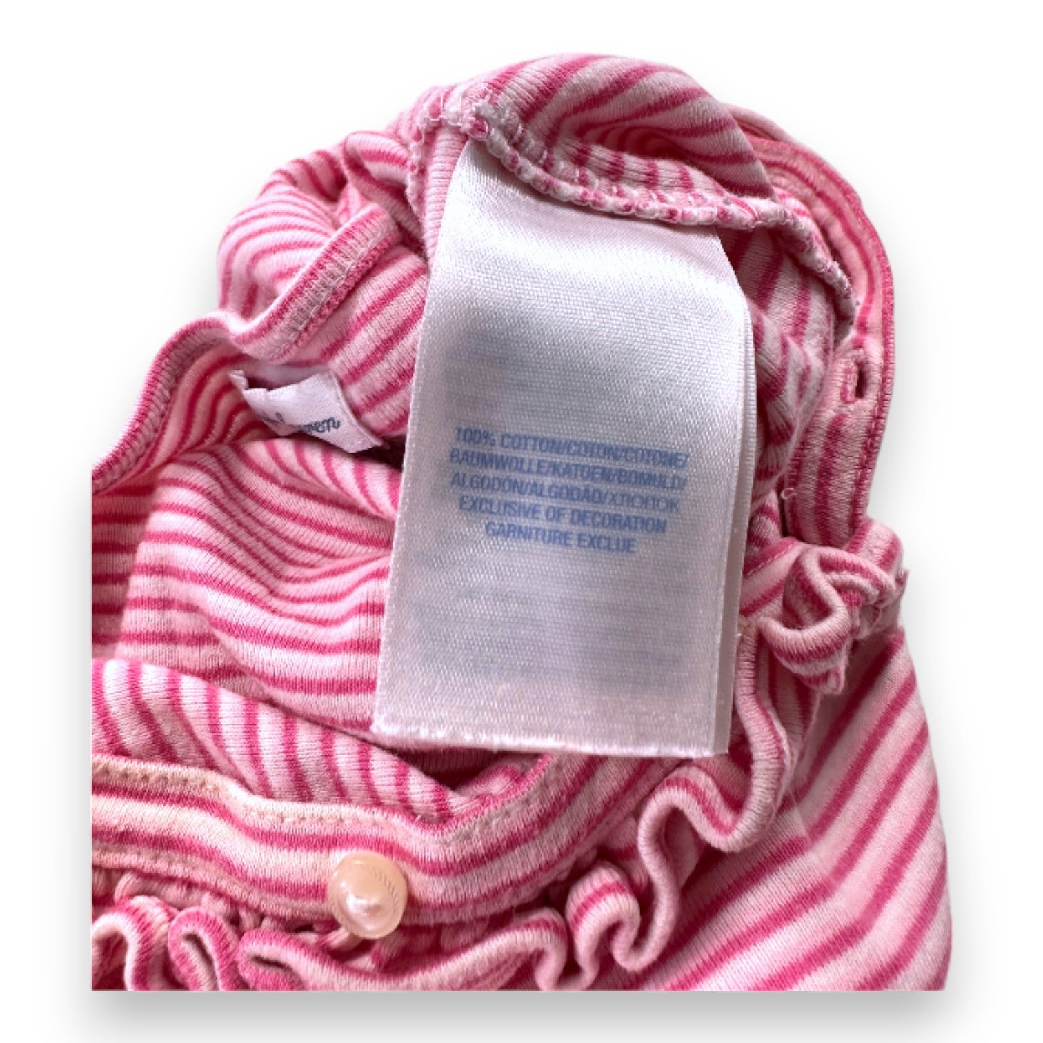 Pink baby romper - 9 months POLO RALPH LAUREN - Seconde Main Pink