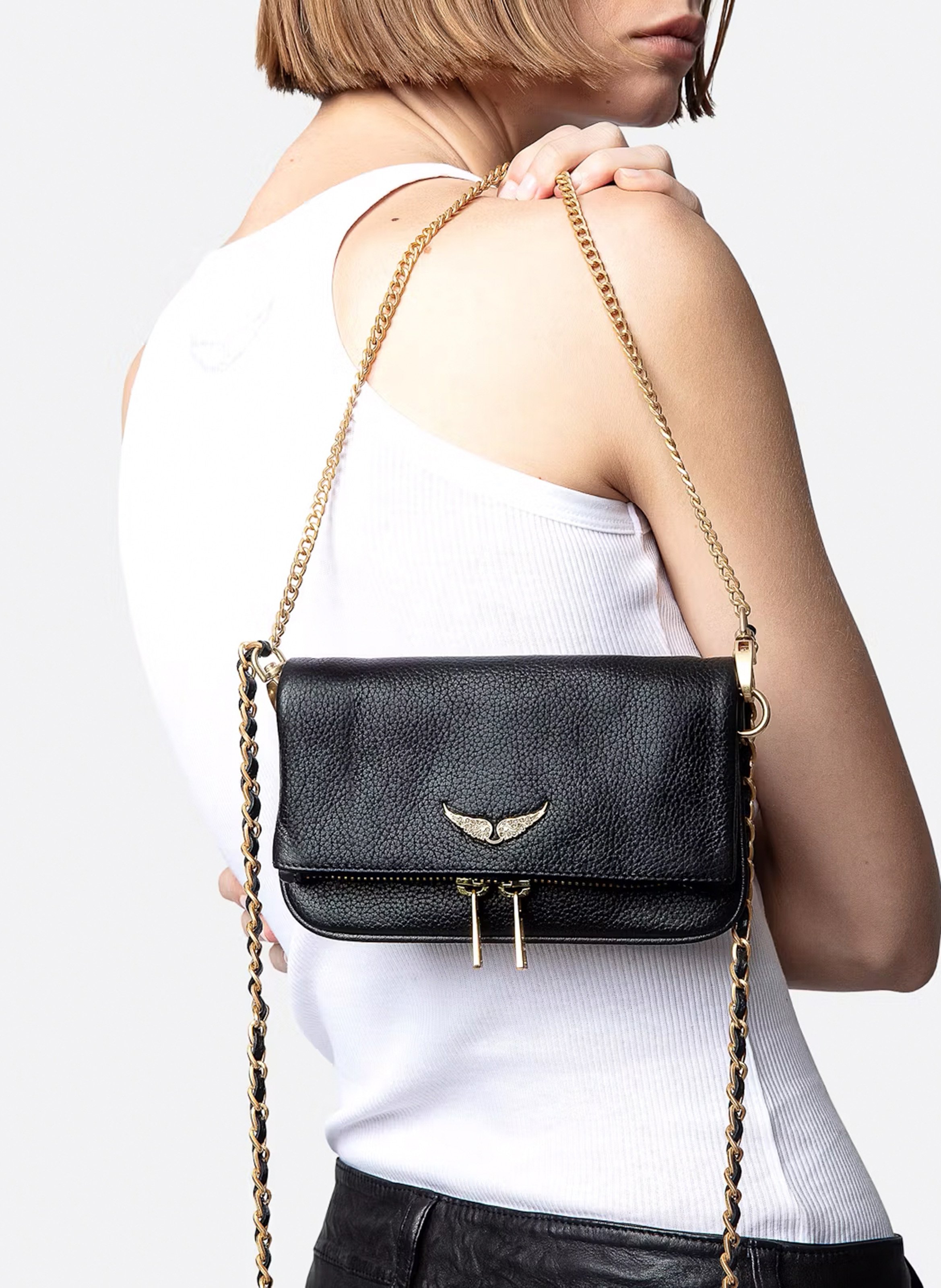 Leren crossbodytas  ZADIG&VOLTAIRE Zwart