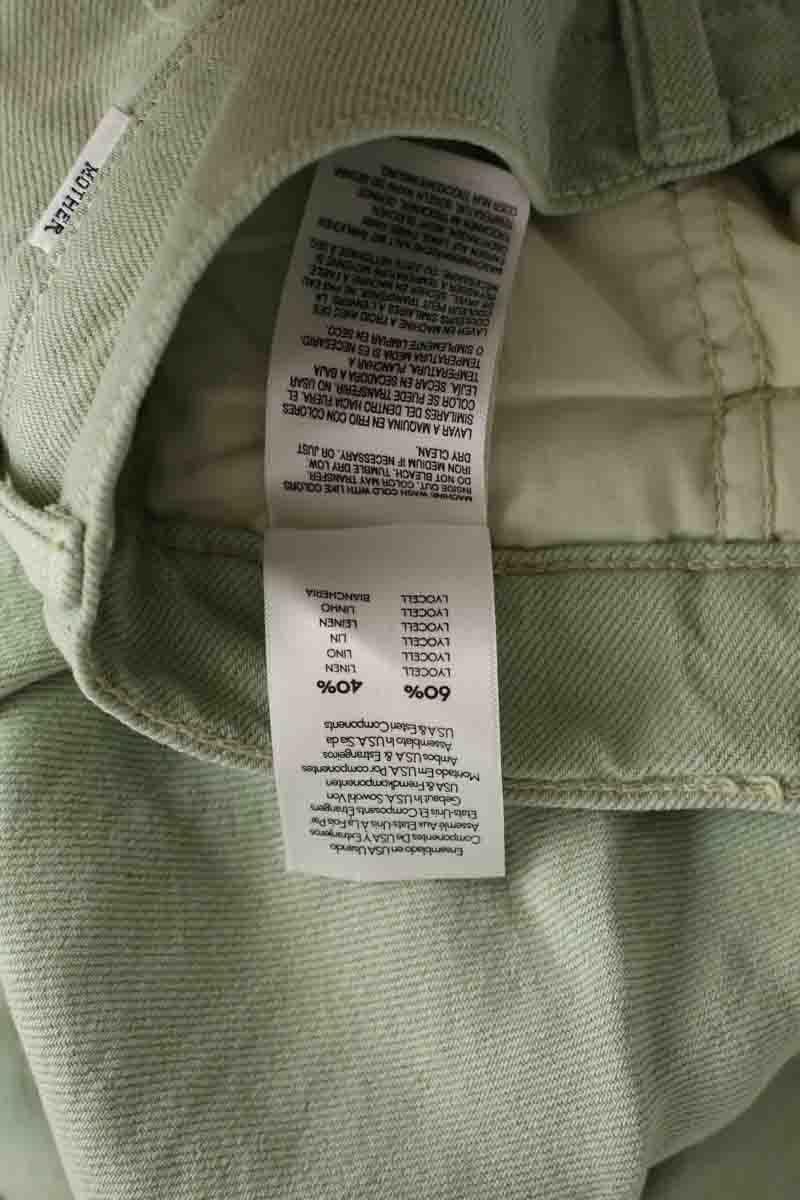 Wide cotton trousers  MOTHER - Seconde Main Green