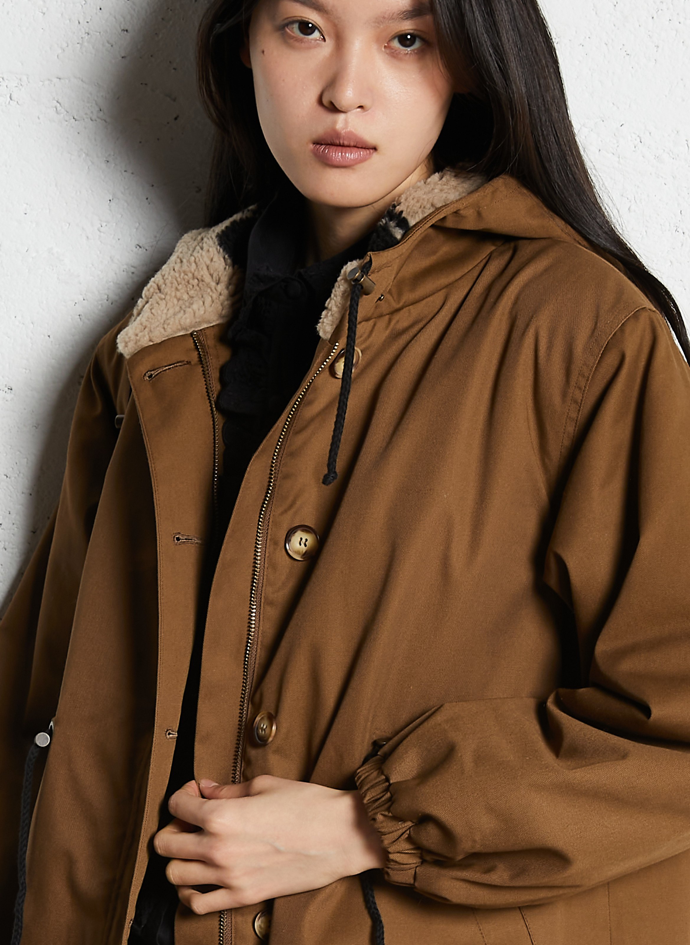 Parka col montant EMILE ET IDA Marron