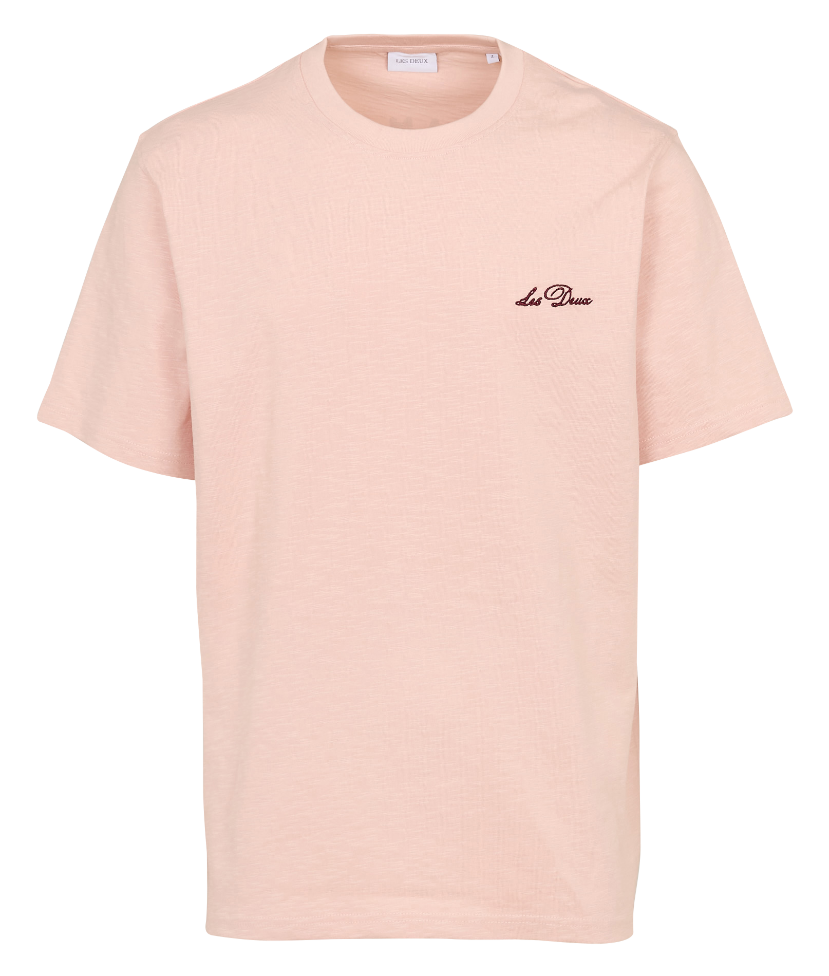 T-shirt van biokatoen met ronde hals LES DEUX Roze