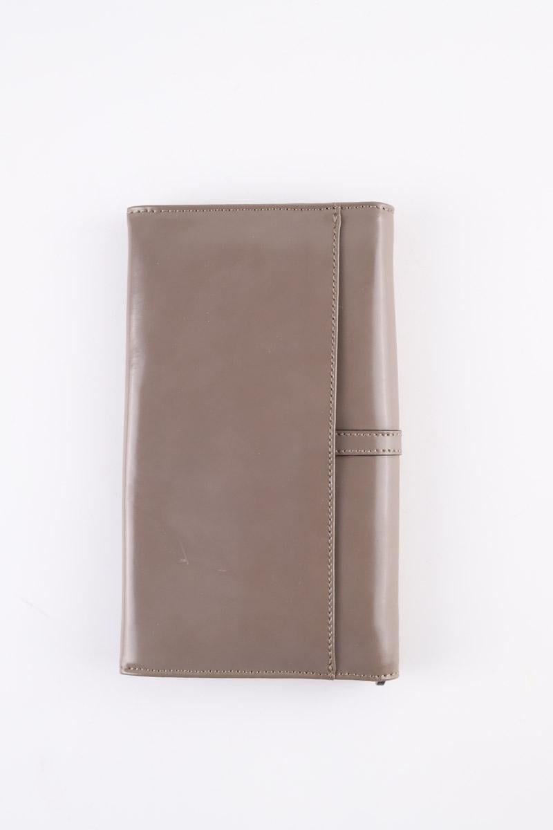 Leather card holder KENZO - SECONDE MAIN Grey